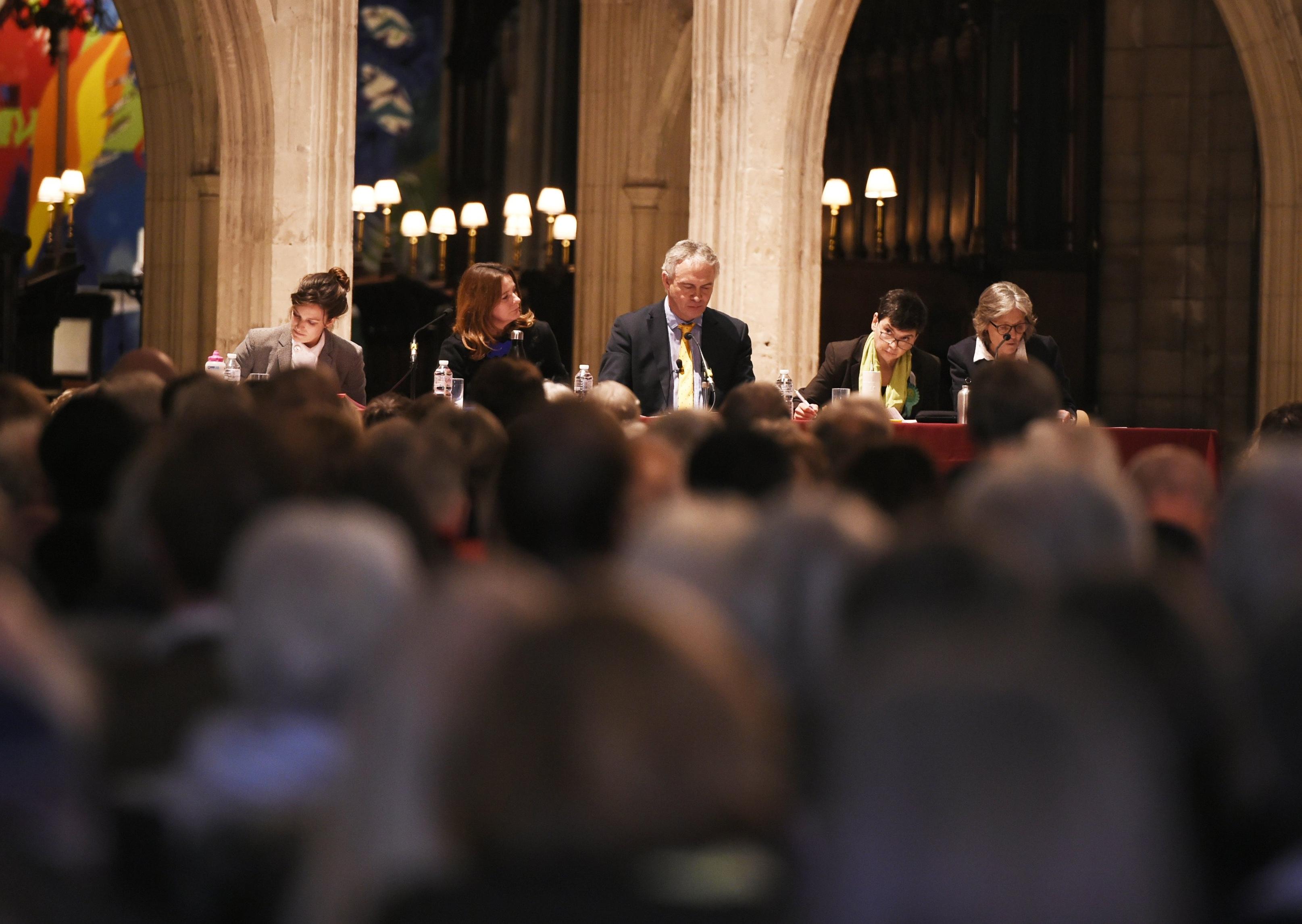 The candidates at Chichester Cathedral's general election hustings Picture: Liz Pearce
