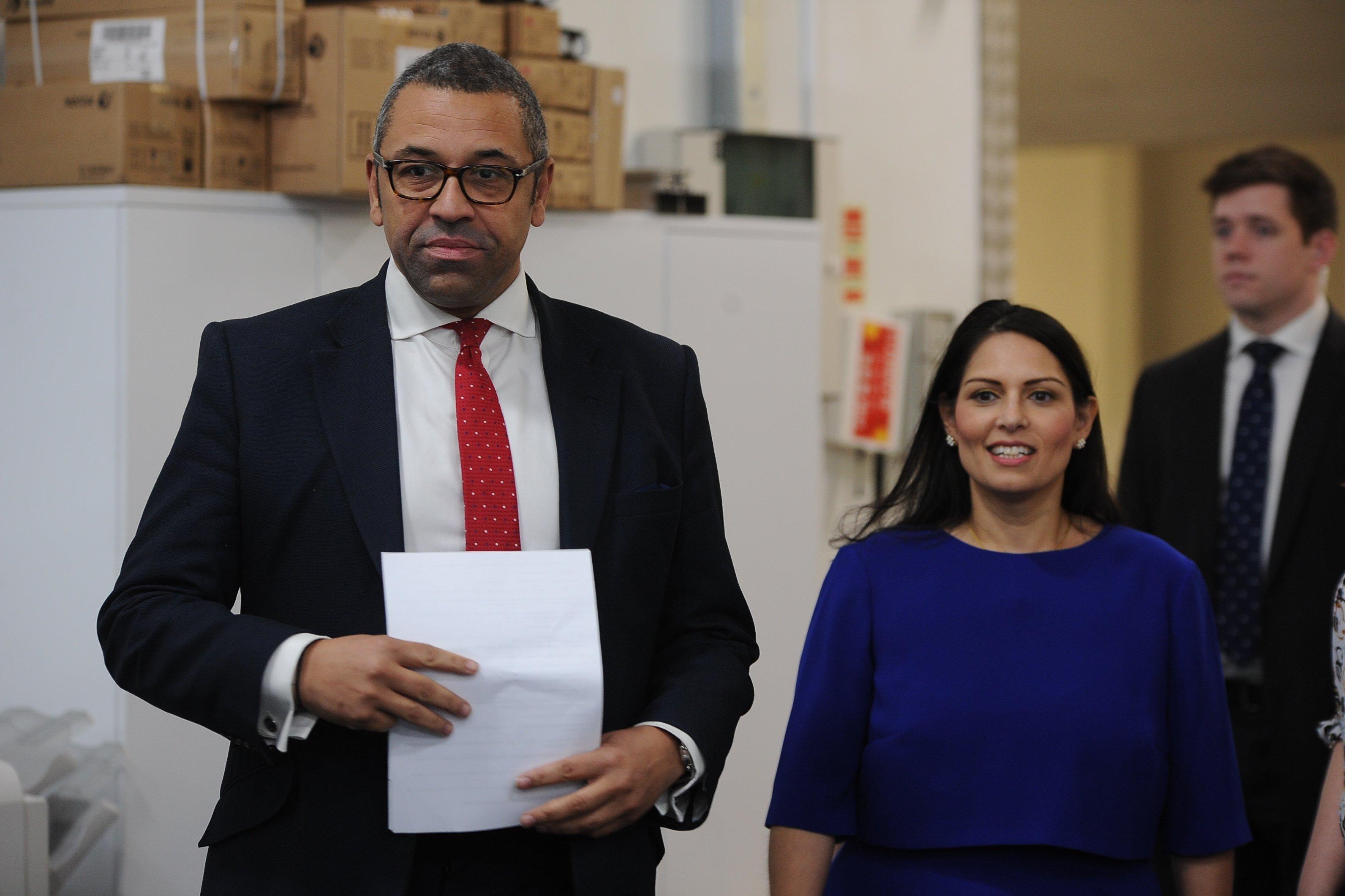 James Cleverly and Priti Patel