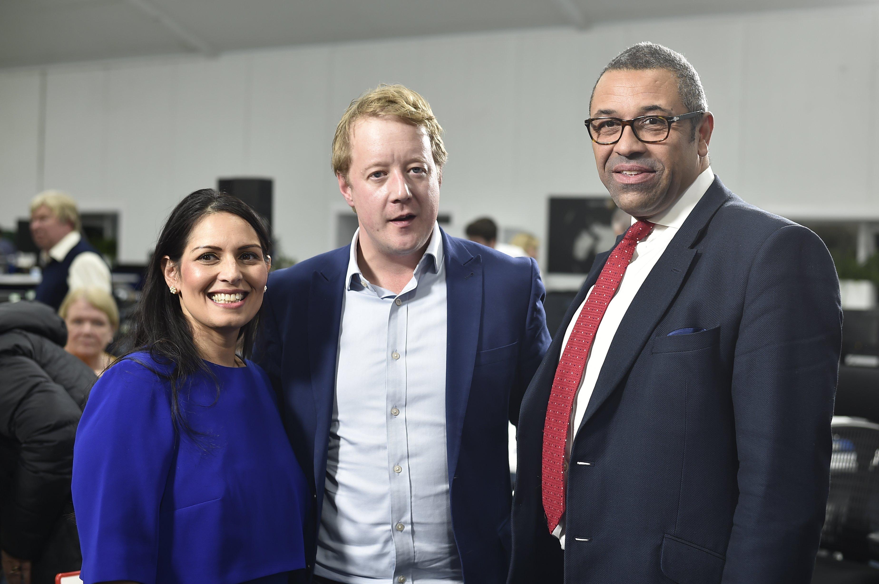 Priti Patel, Paul Bristow and James Cleverly
