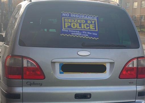 Driver reported and vehicle seized