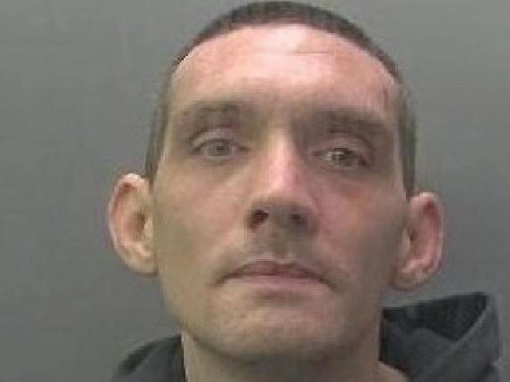 Daniel Wickham, 34, was jailed for six years after robbing a man with a knife in Peterborough.