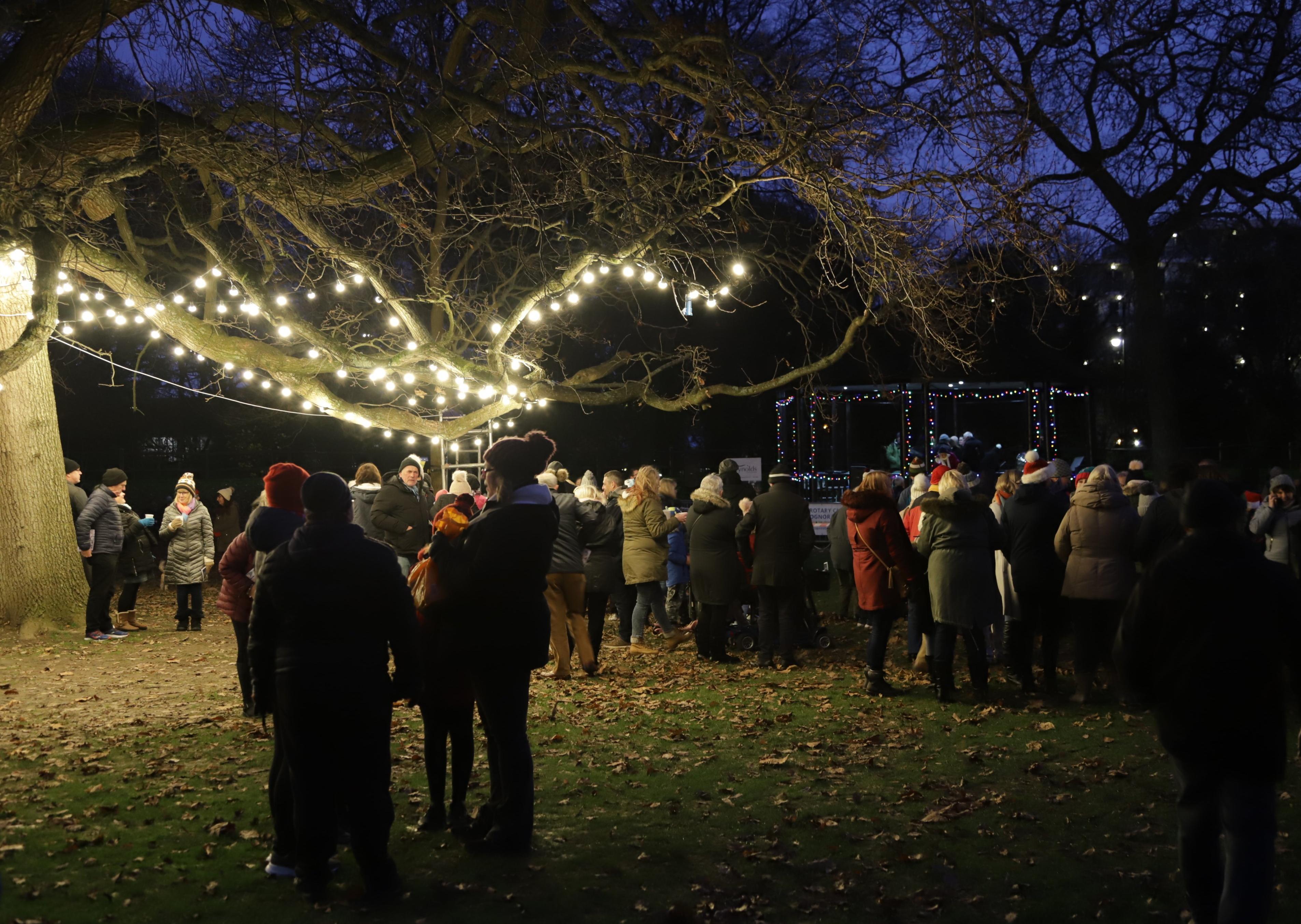 The Bandstand Lawn was transformed into a winter wonderland for the Carol's in the Park event on Sunday (December 1) SUS-190312-174450001