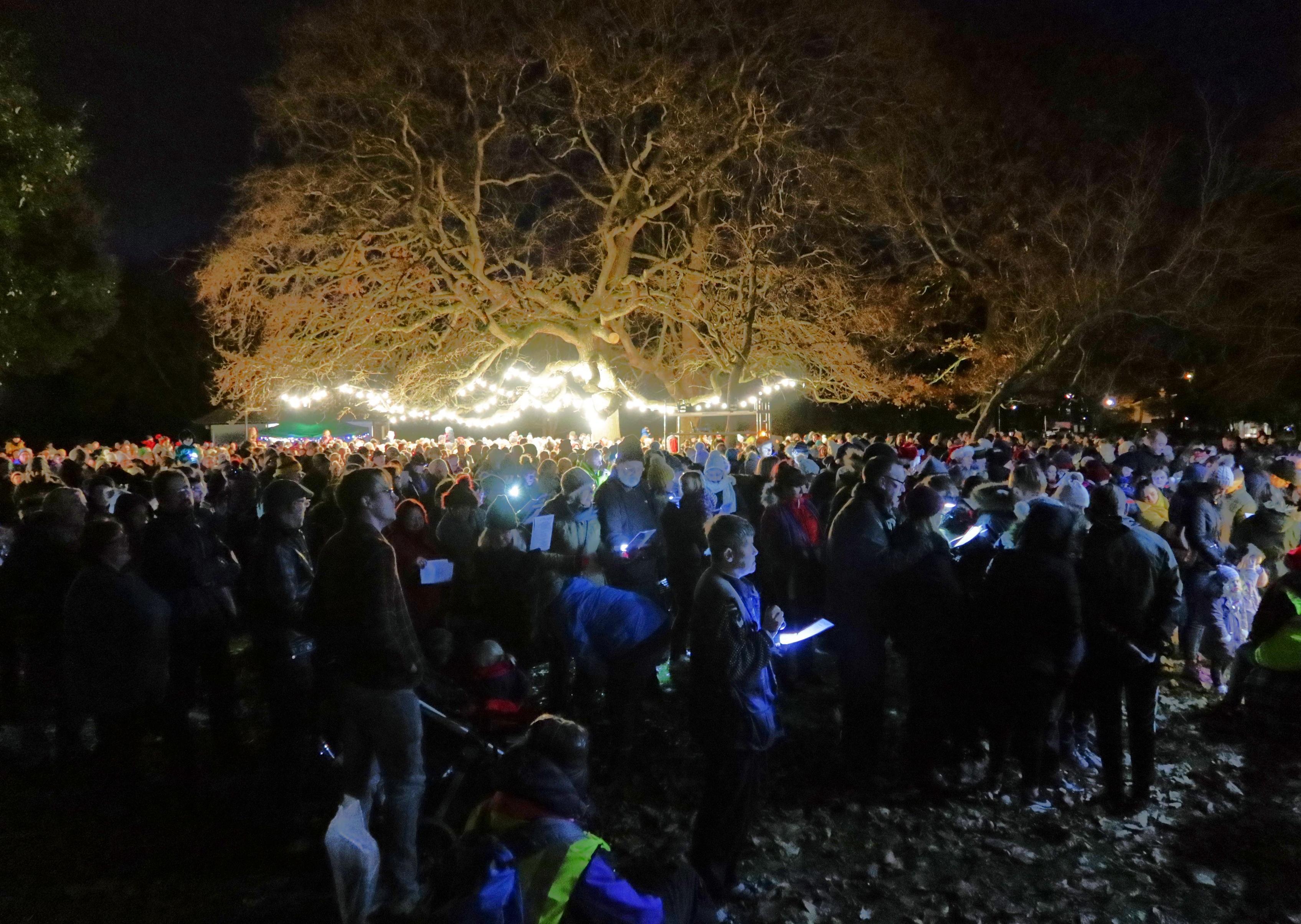 The Bandstand Lawn was transformed into a winter wonderland for the Carol's in the Park event on Sunday (December 1) SUS-190312-174609001