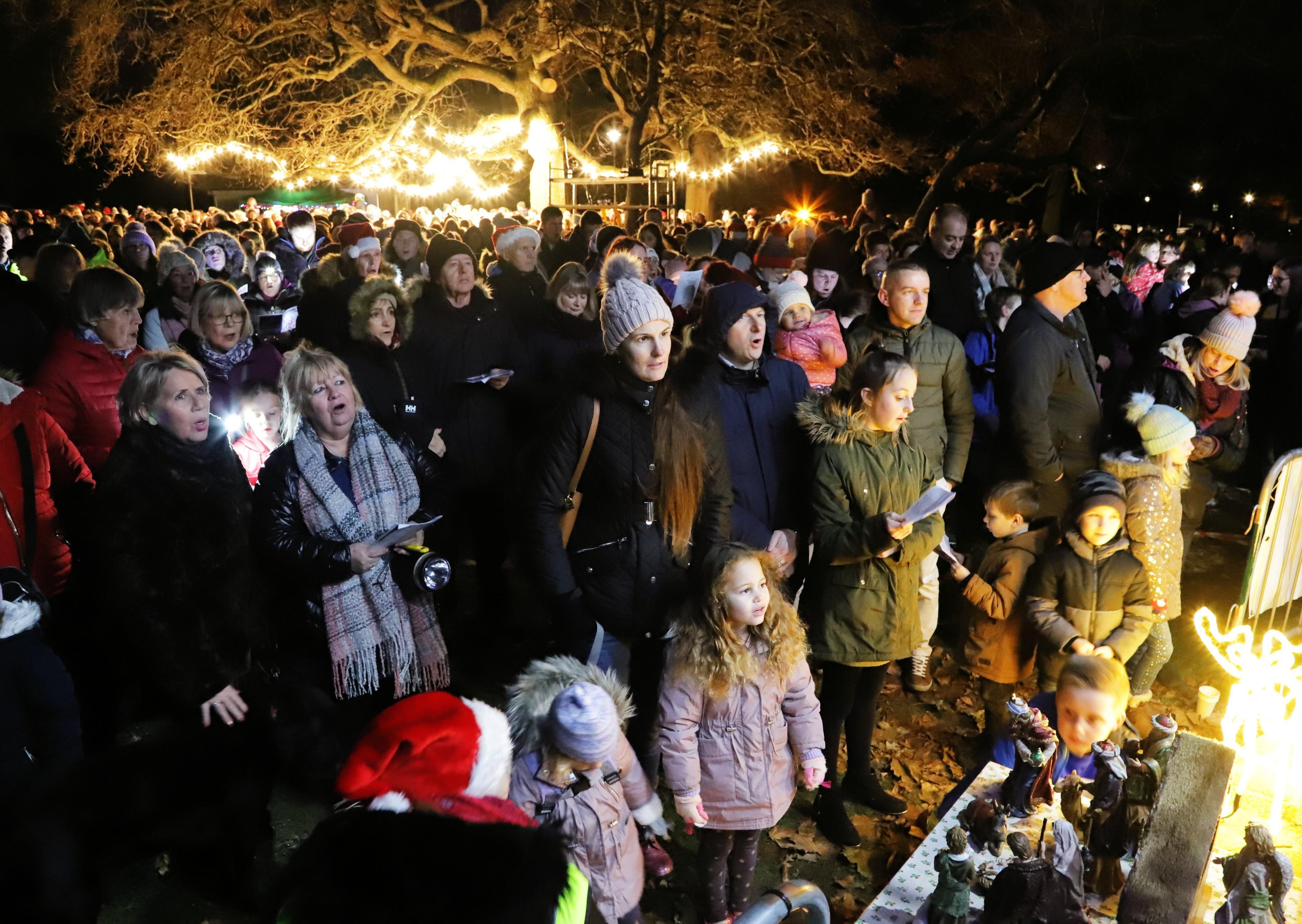 The Bandstand Lawn was transformed into a winter wonderland for the Carol's in the Park event on Sunday (December 1) SUS-190312-174437001