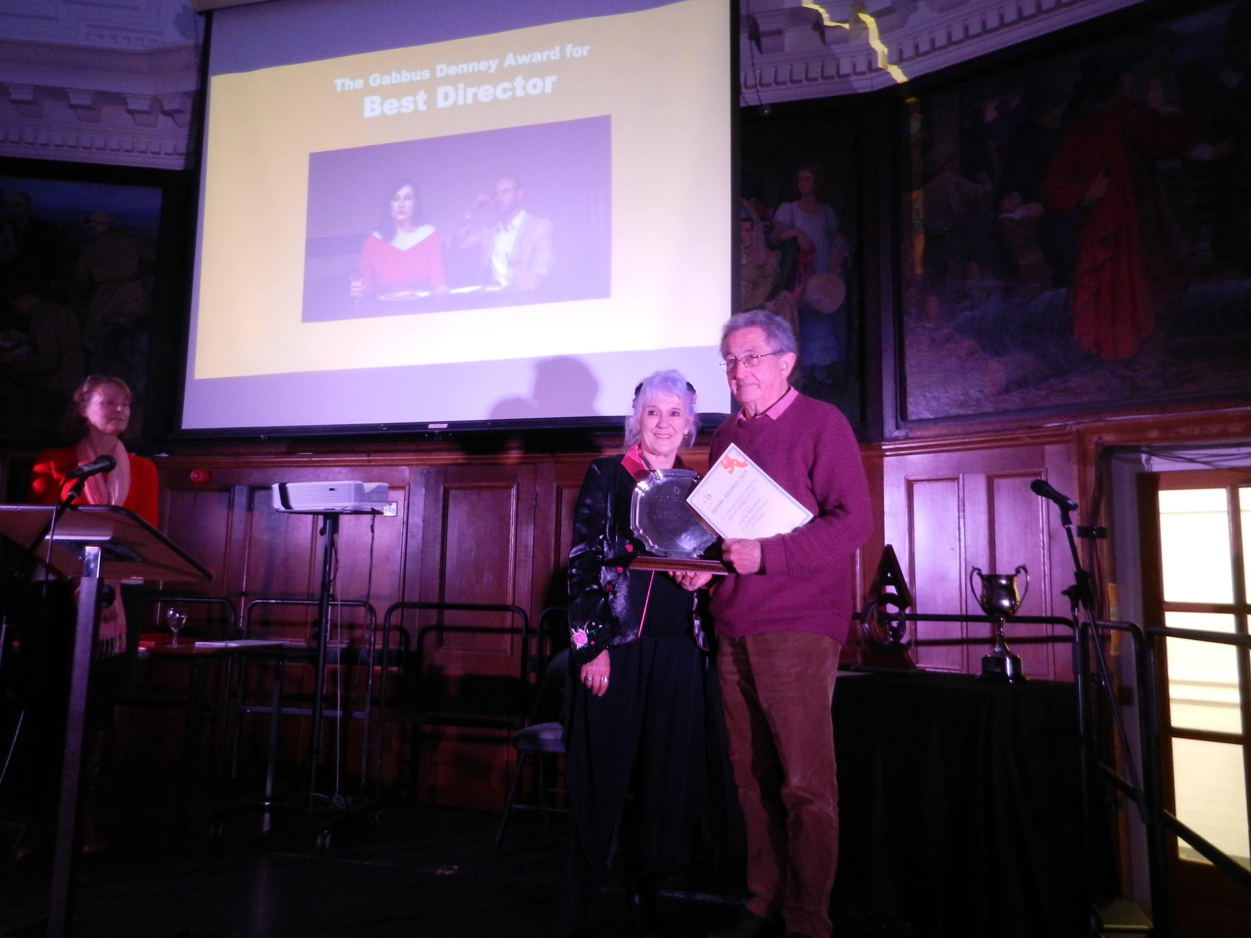 Harry Atkinson won best director for Southwick Players' play Dinner