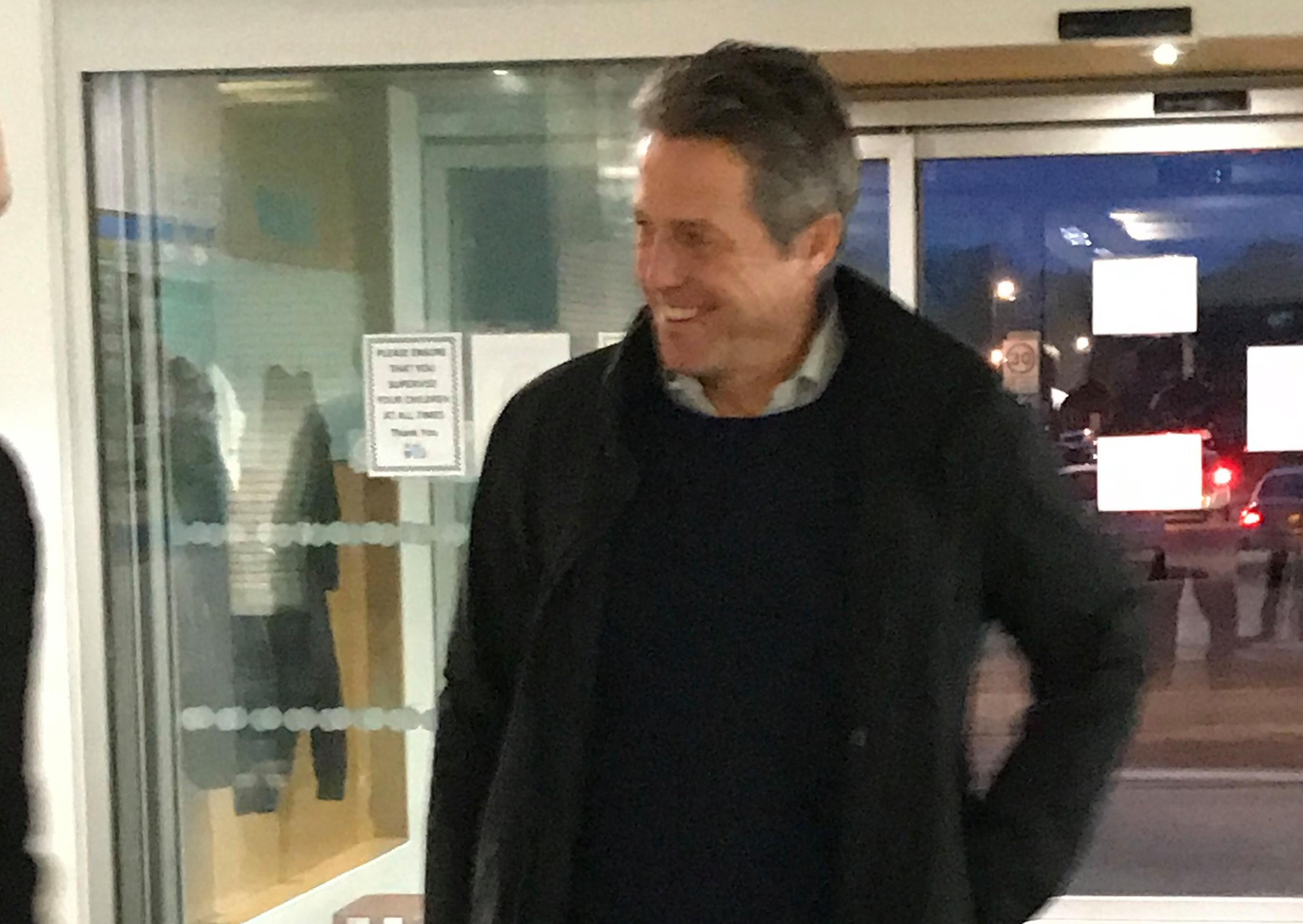 Hugh Grant visited the Langley Green Centre in Crawley on Satuday, December 7