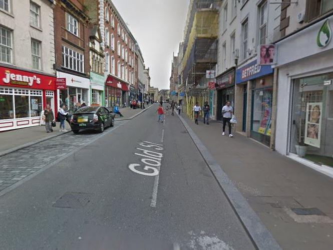 There were five reports of anti-social behaviour crimes on or near Gold Street in October 2019