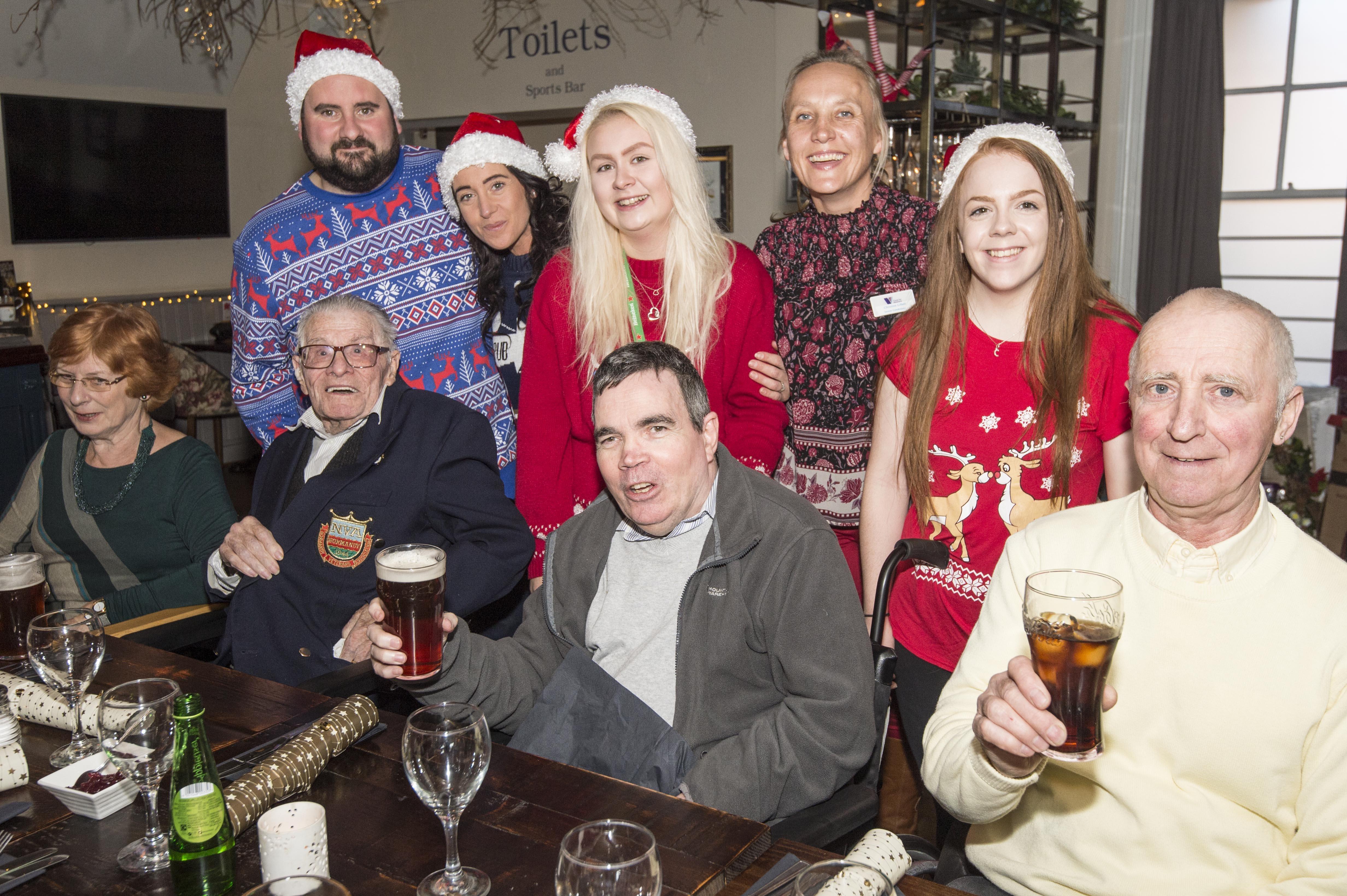 Care for Veterans residents enjoyed Christmas lunch at The Park View pub in Worthing as part of Heineken’s Brewing Good Cheer campaign