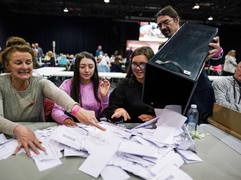 Turnout was down across the UK compared to the previous election (Getty Images)