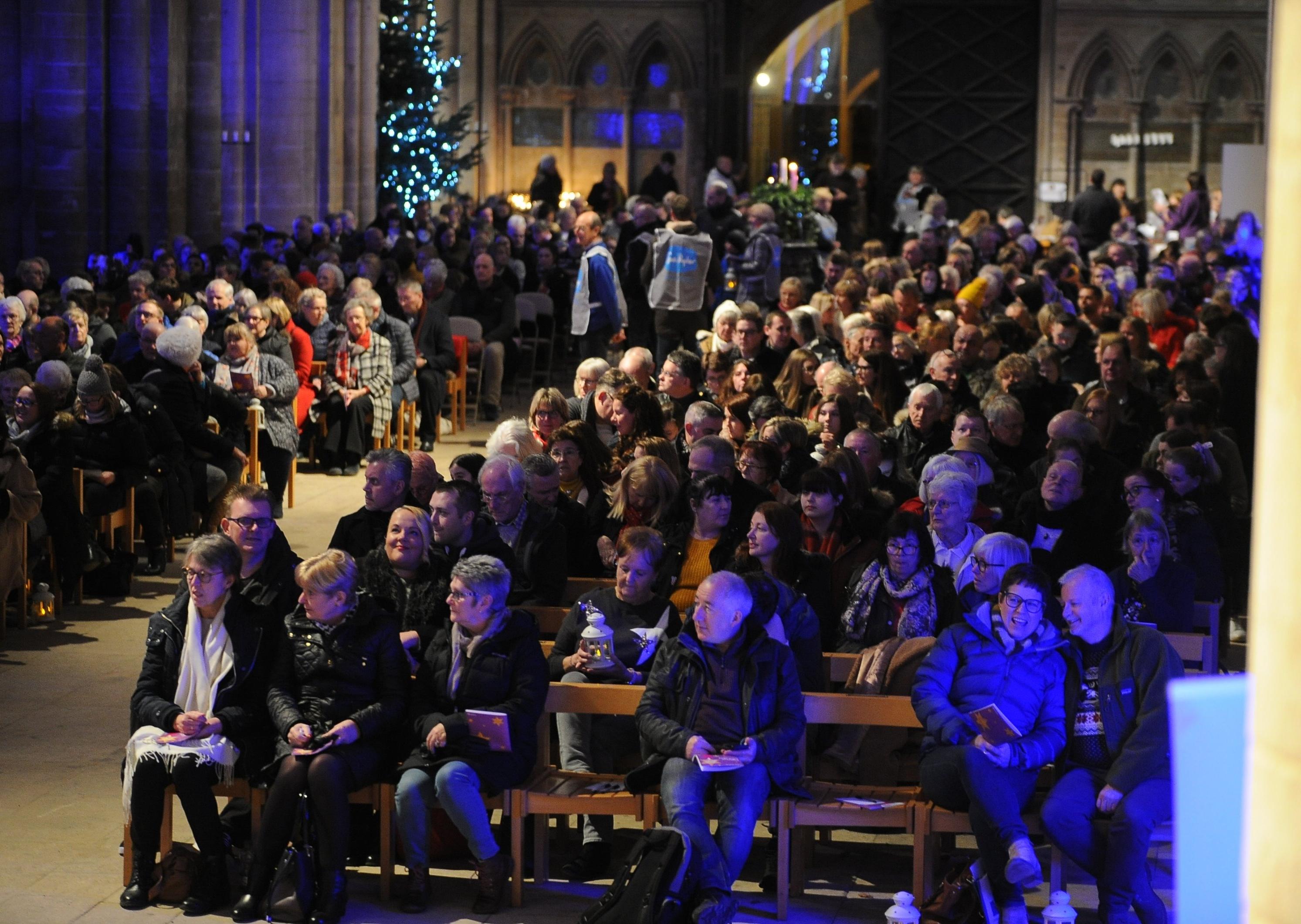 Sue Ryder Lights of Love service at Peterborough Cathedral. EMN-191215-215839009