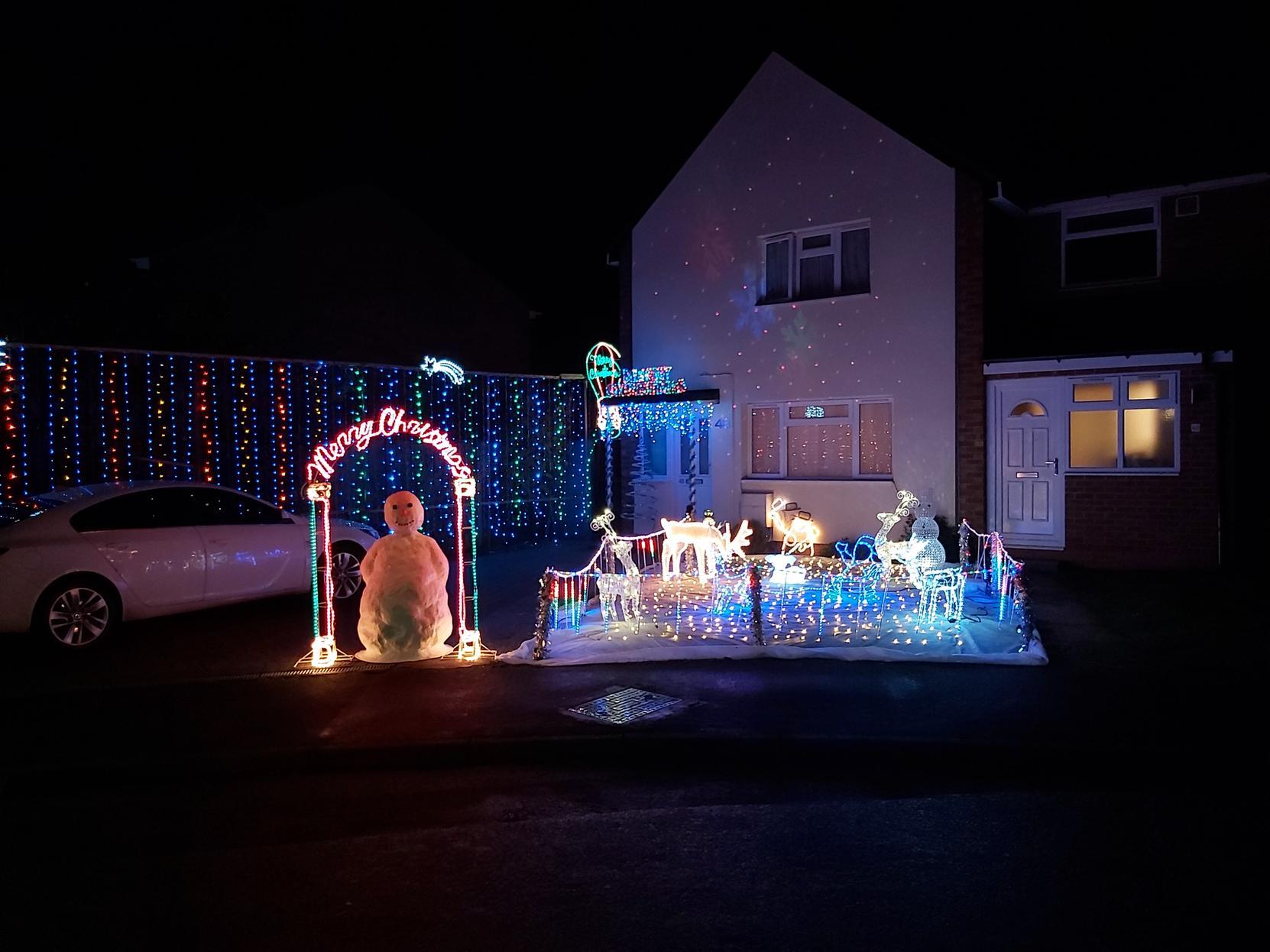 This photo is from Mark Ellis, of Frances Road, Harbury, who said: ""Lots of us decorate our houses. We have an organised turn on each year to help raise funds for Guild Dogs for the Blind."