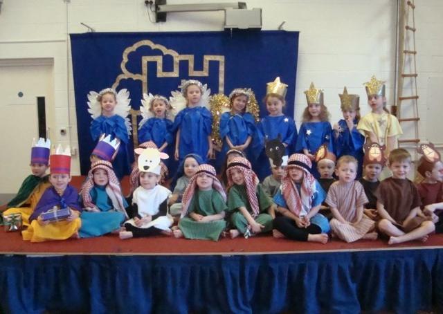 Castlewood primary School - The whole school performed Bethlehem: The Musical to full audiences; Reception class took responsibility for the final Nativity scene in the show. SUS-191216-151551001