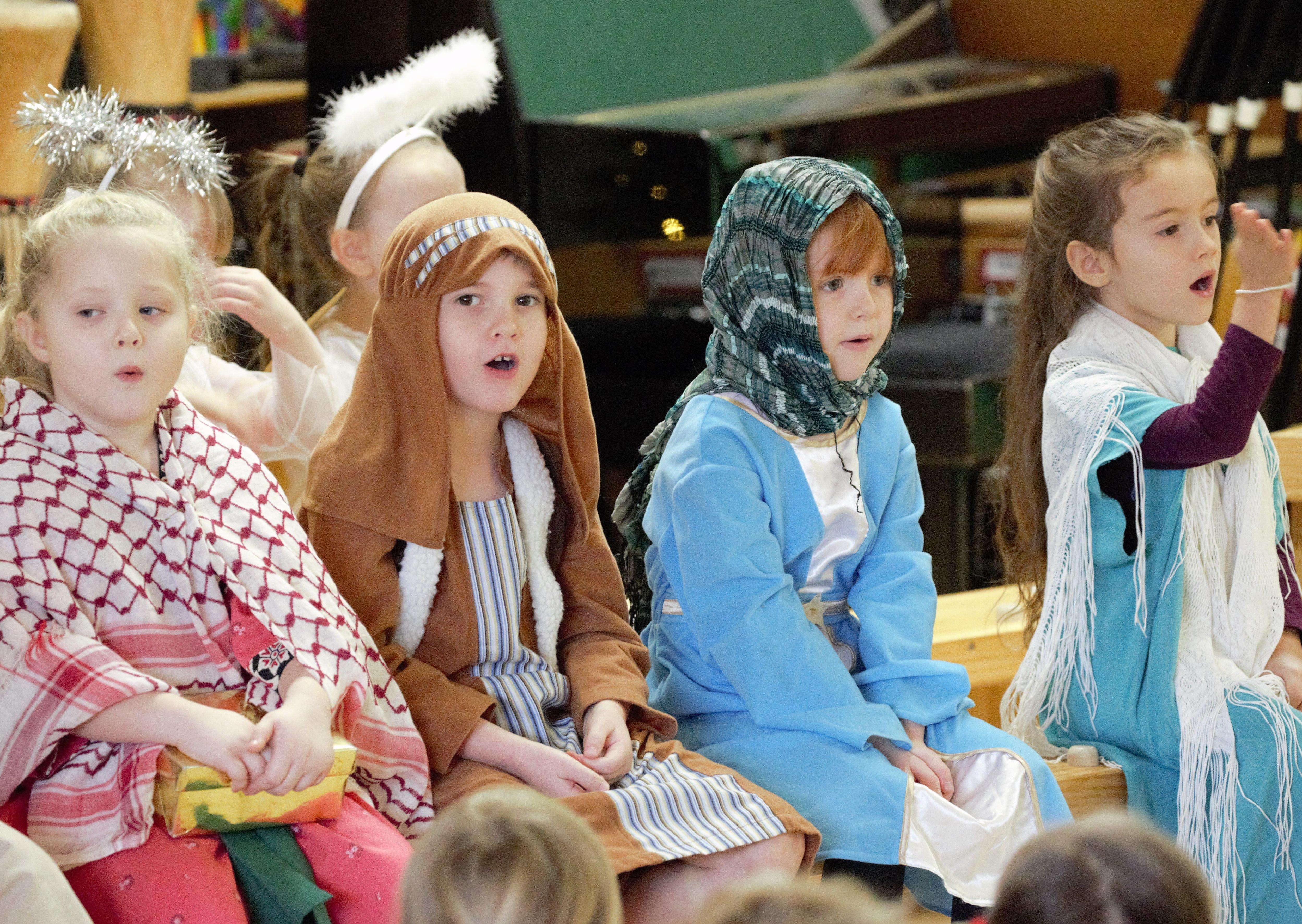 Bury CE Primary School - Children performing in this year's nativity SUS-191216-151504001