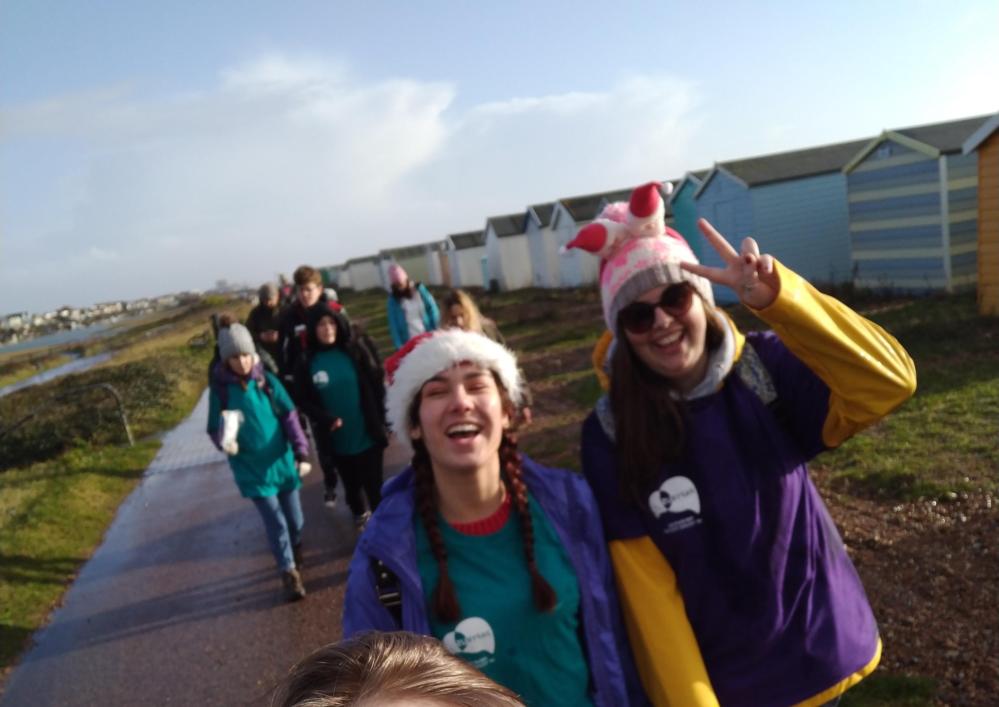 Ashleigh Brown from Ashington was joined by 30 people for a HopeWalk from Worthing Pier to Brighton Pier for suicide prevention charity PAPYRUS SUS-191217-124008001