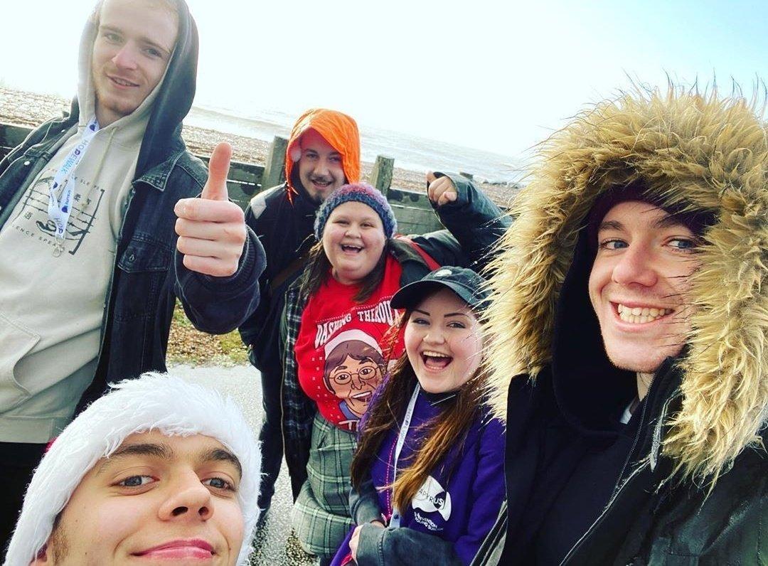 Ashleigh Brown from Ashington was joined by 30 people for a HopeWalk from Worthing Pier to Brighton Pier for suicide prevention charity PAPYRUS SUS-191217-124700001