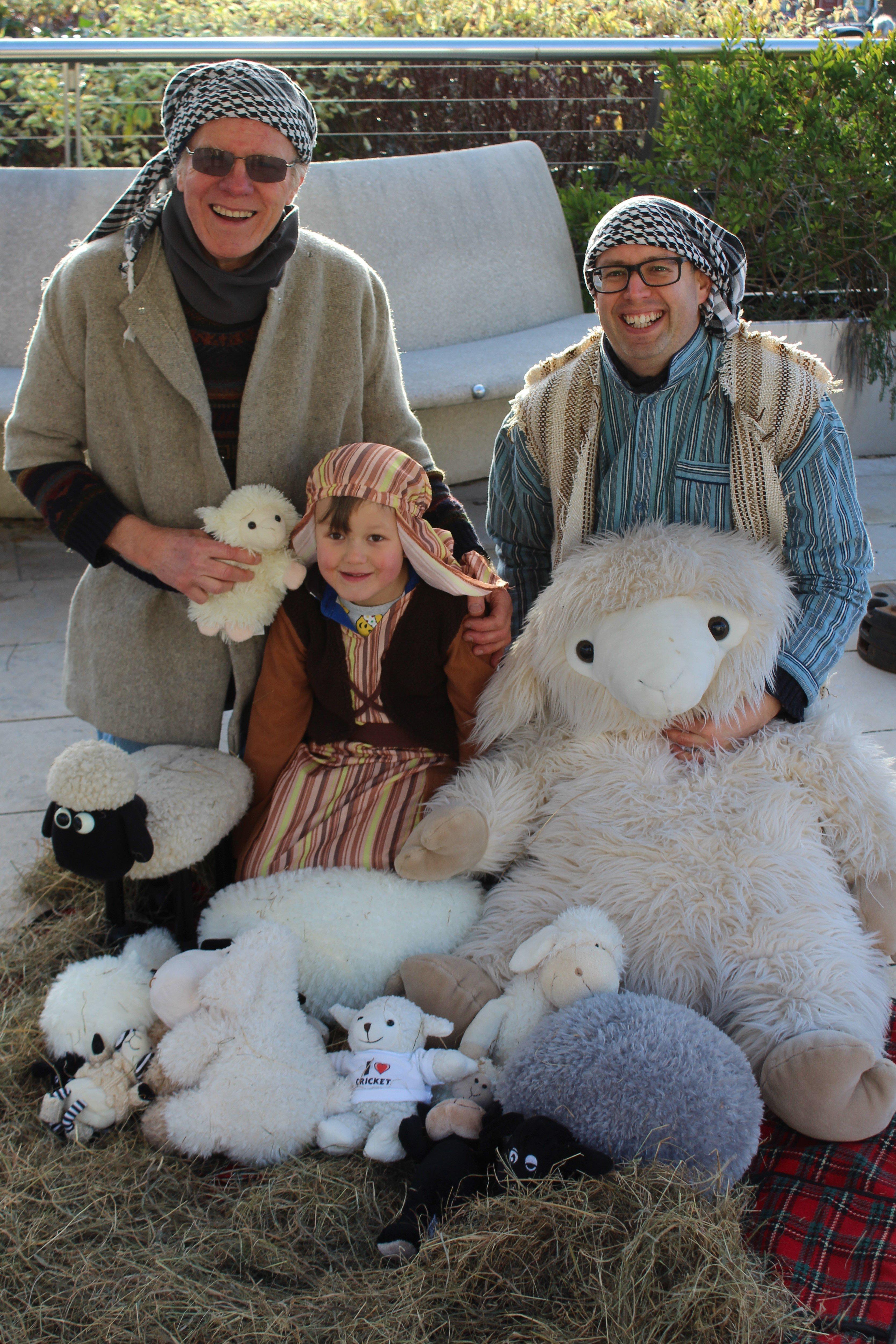 Shepherds at the event. Photo by Lydia Petch