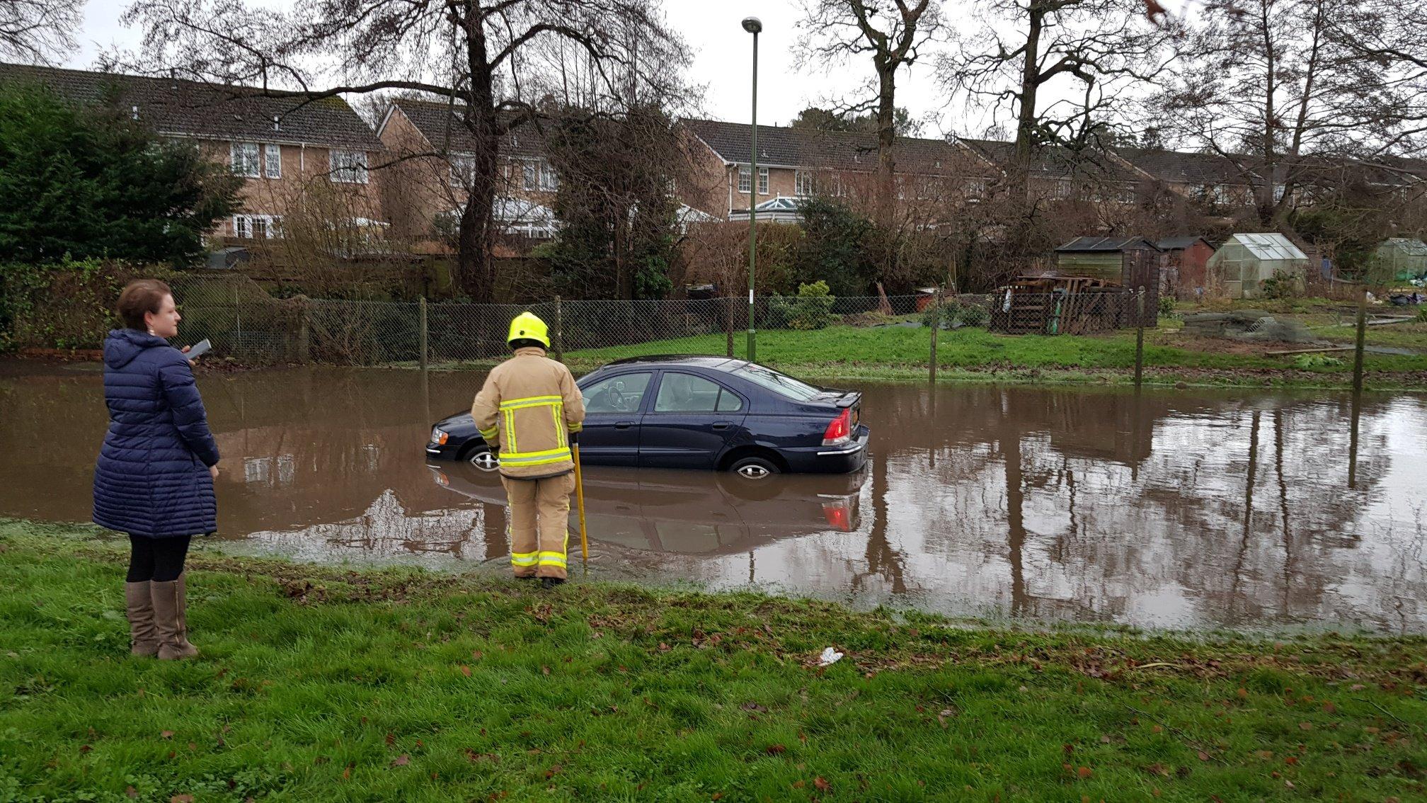 Flooding in Haywards Heath, photo by Eddie Howland