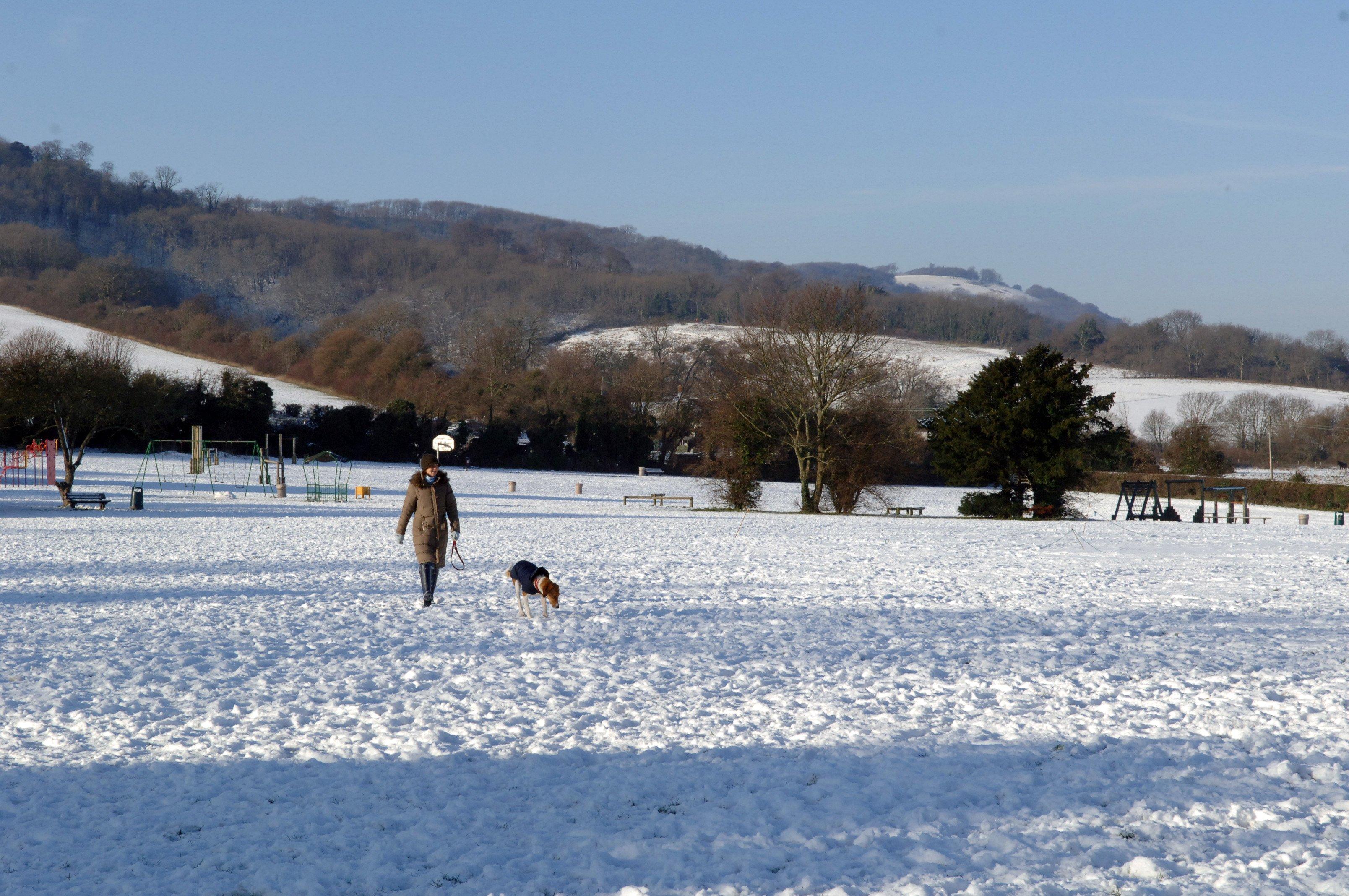 Steyning in the snow in December 2009