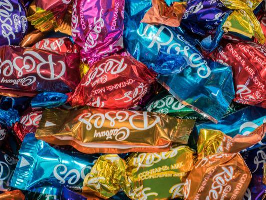 Quality Street: The green triangle. Heroes: Wispa. Celebrations: Maltesers Teasers. Roses: Golden Barrel