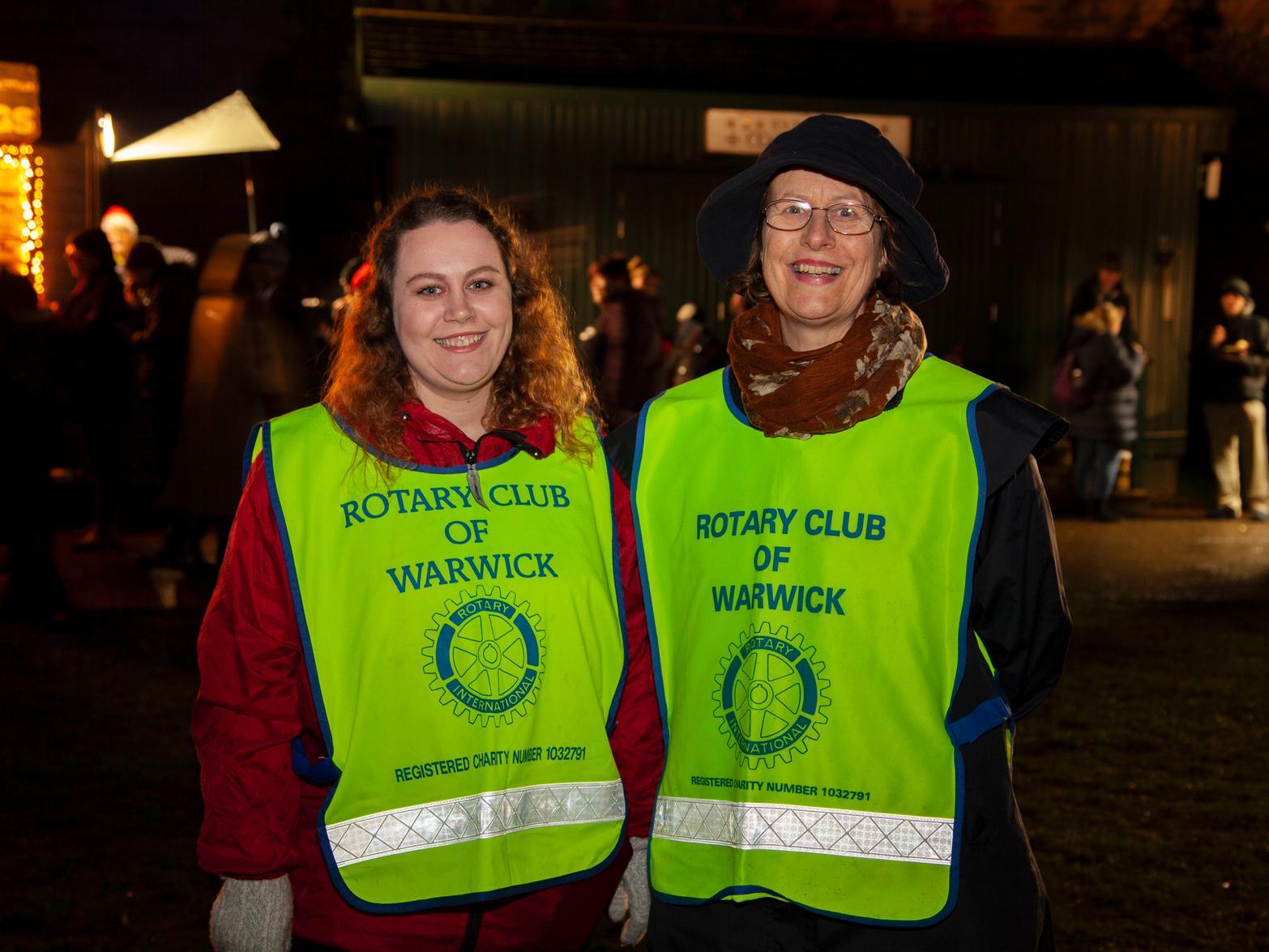 Members of the Warwick Rotary Club at Carols at Warwick Castle 2019. Photo by Lydia Meteyard