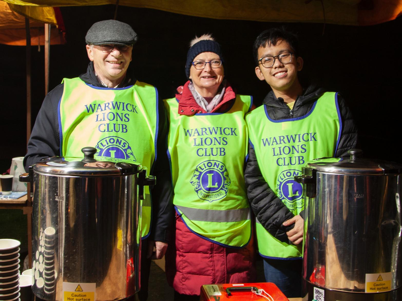 Members of Warwick Rotary Club at Carols at Warwick Castle 2019. Photo by Lydia Meteyard