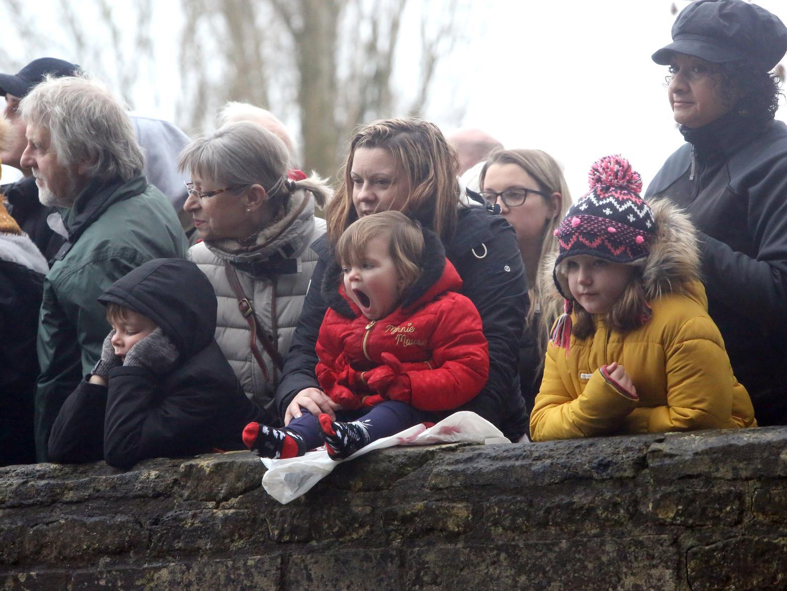 Lots of people made their way to Geddington Ford to watch the squirt