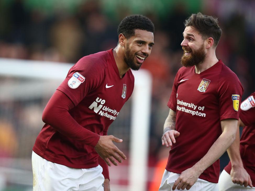 His unselfish work to tee up Turnbull typified his hard-working, hard-running performance up top. Won countless headers and was the focal point of almost every Cobblers attack... 8 CHRON STAR MAN