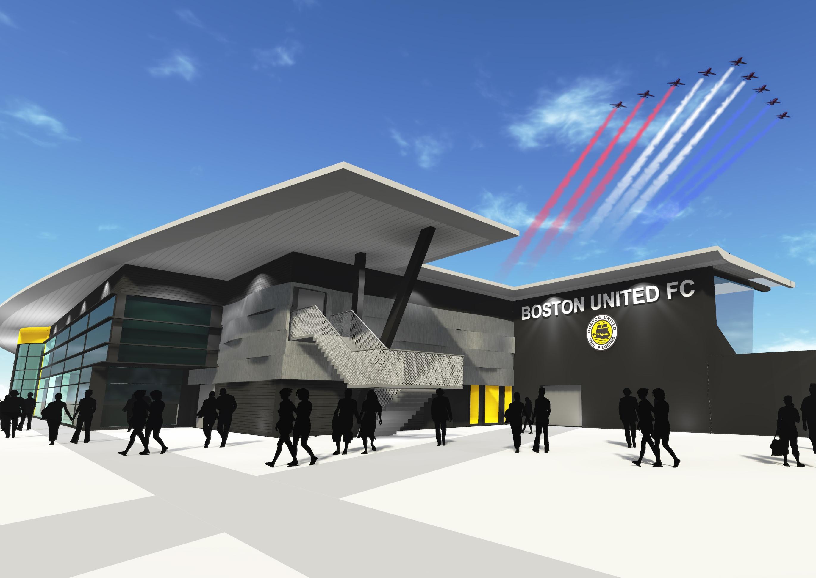 Plans for a new stadium for Boston United were given the green light in 2014 after a four-and-a-half hour debate and hearing.
