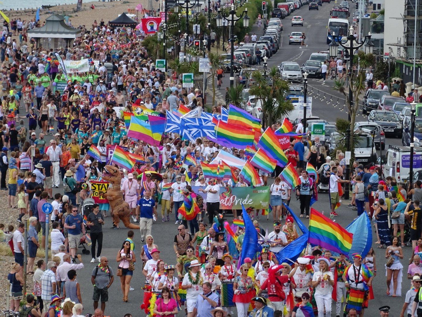 Worthing Pride will be on Saturday, July 11.