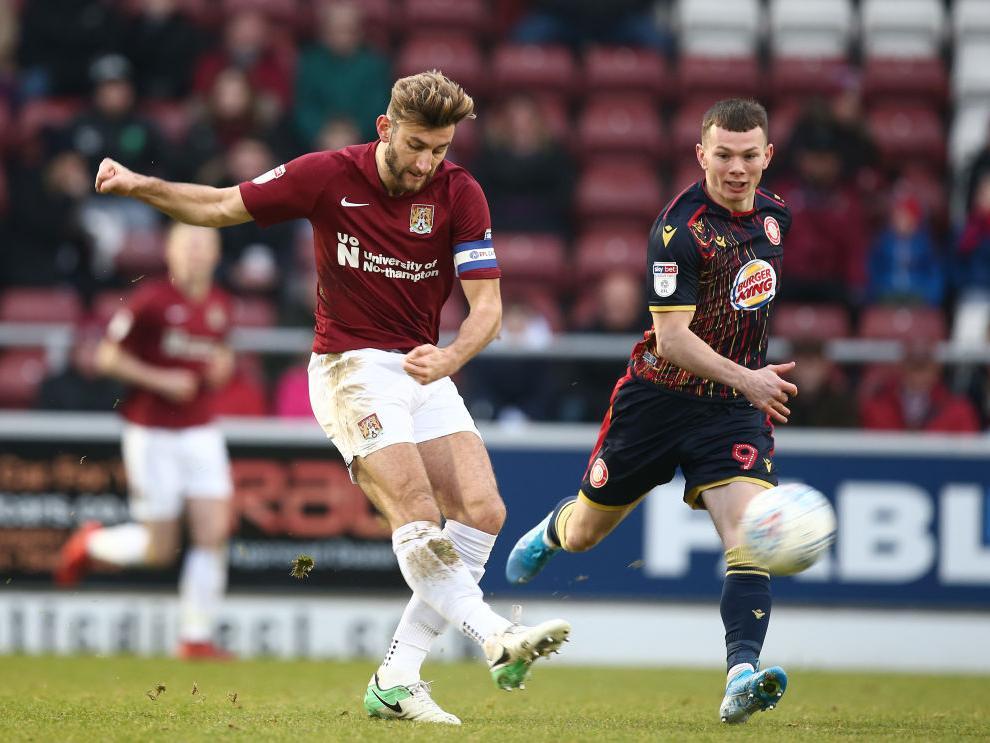 His crossing was an unconventional source of creativity for the Cobblers, setting up a great chance for Hoskins with one, and went close himself with a couple of headers. Typically solid at the back... 7.5