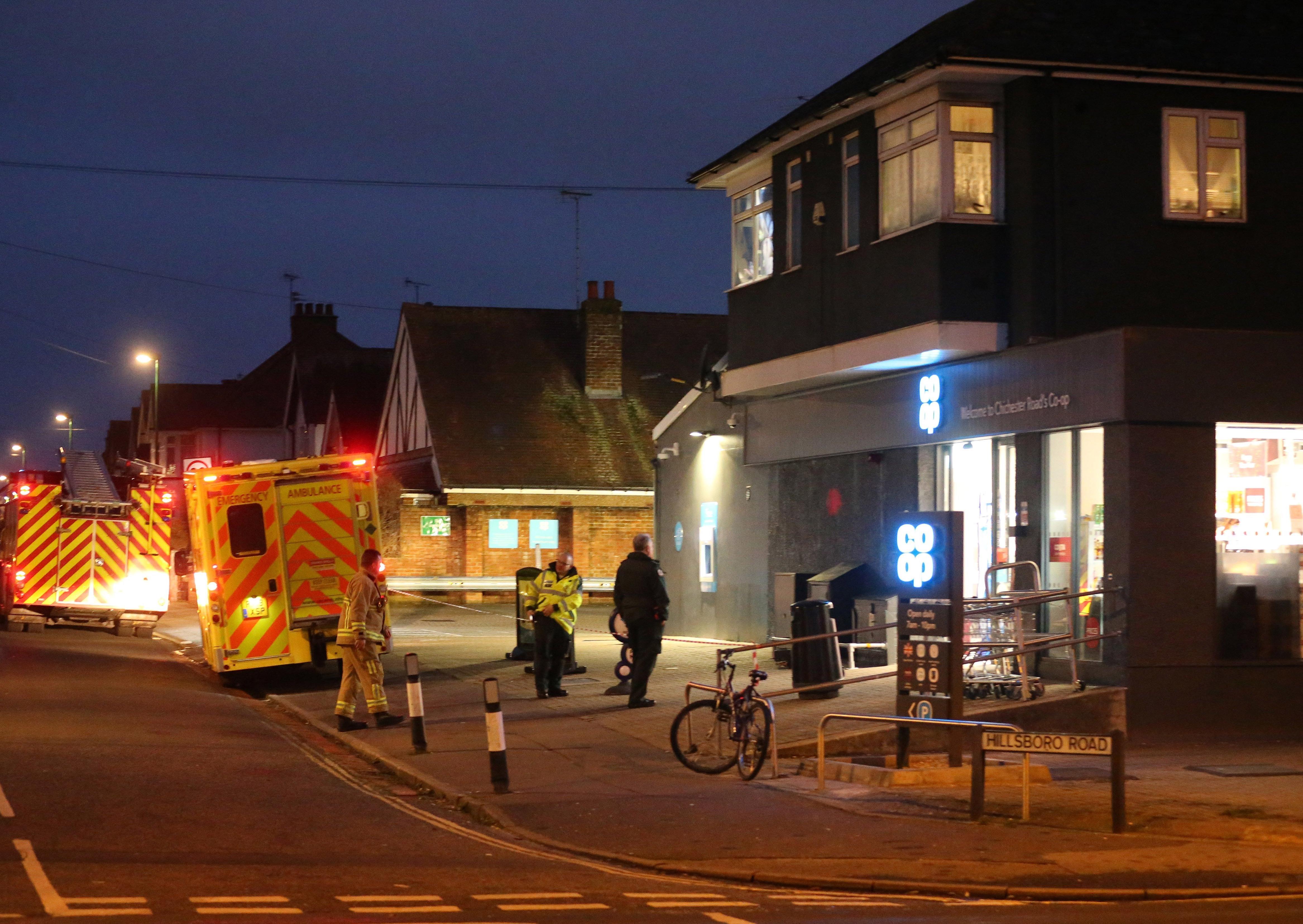 Emergency services responded to a gas leak at the Co-op on Chichester Road in Bognor Regis on New Year's Day. SUS-200201-111517001