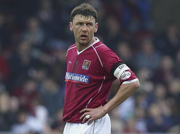 The Cobblers legend, now academy manager at the club, led a superb defensive performance at Millmoor. It was one of 47 appearances during his last season at Sixfields - as a player at least.
