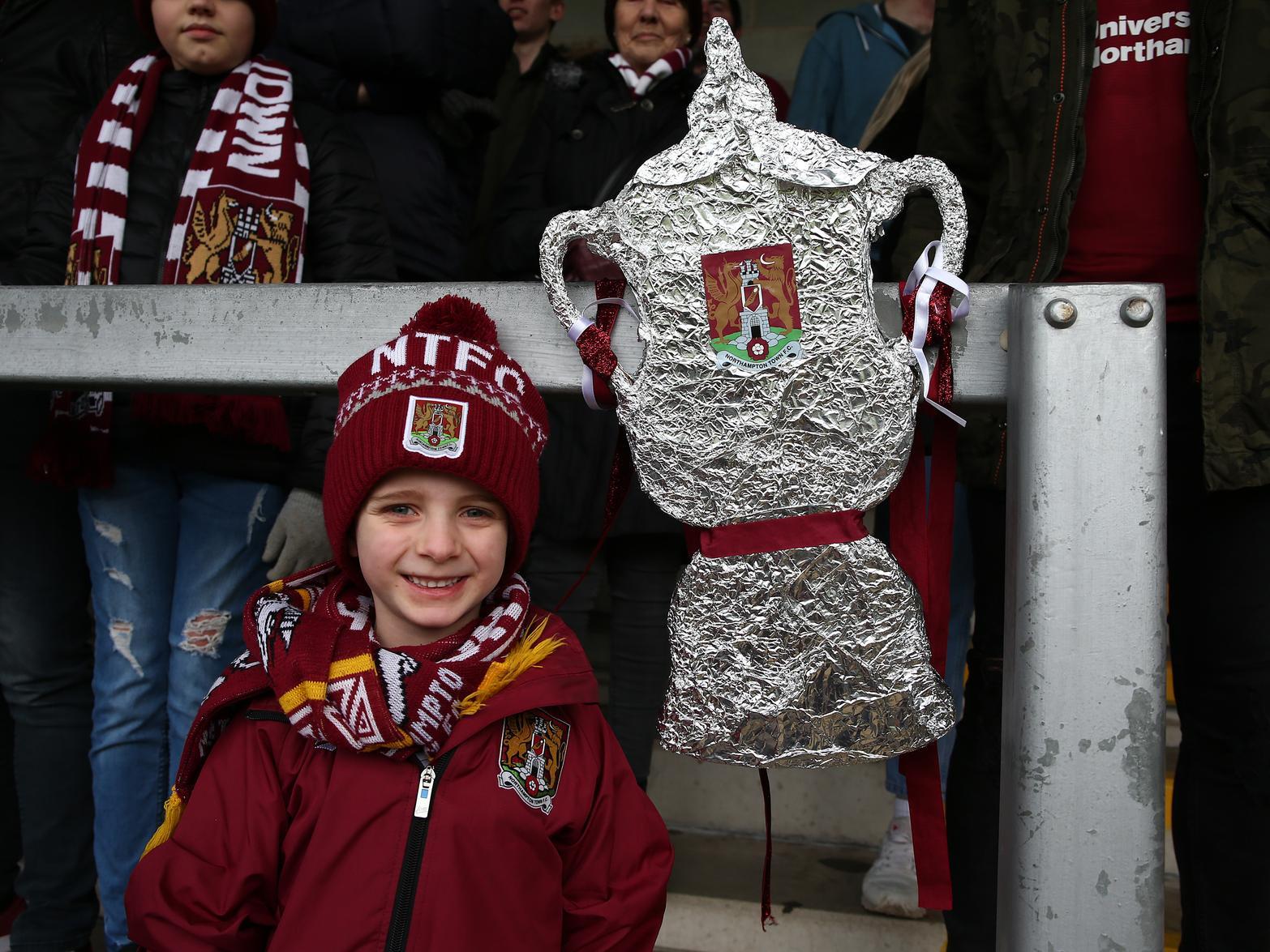 This young Cobblers fan knows all about the magic of the FA Cup...