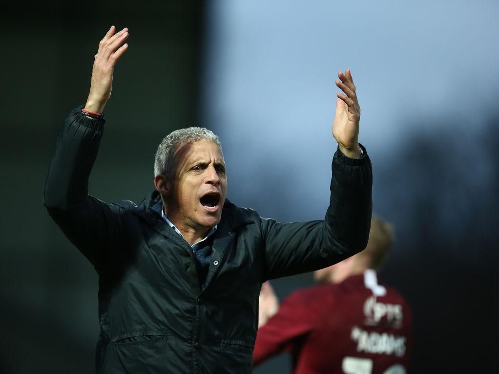 Keith Curle enjoys the Cobblers' victory