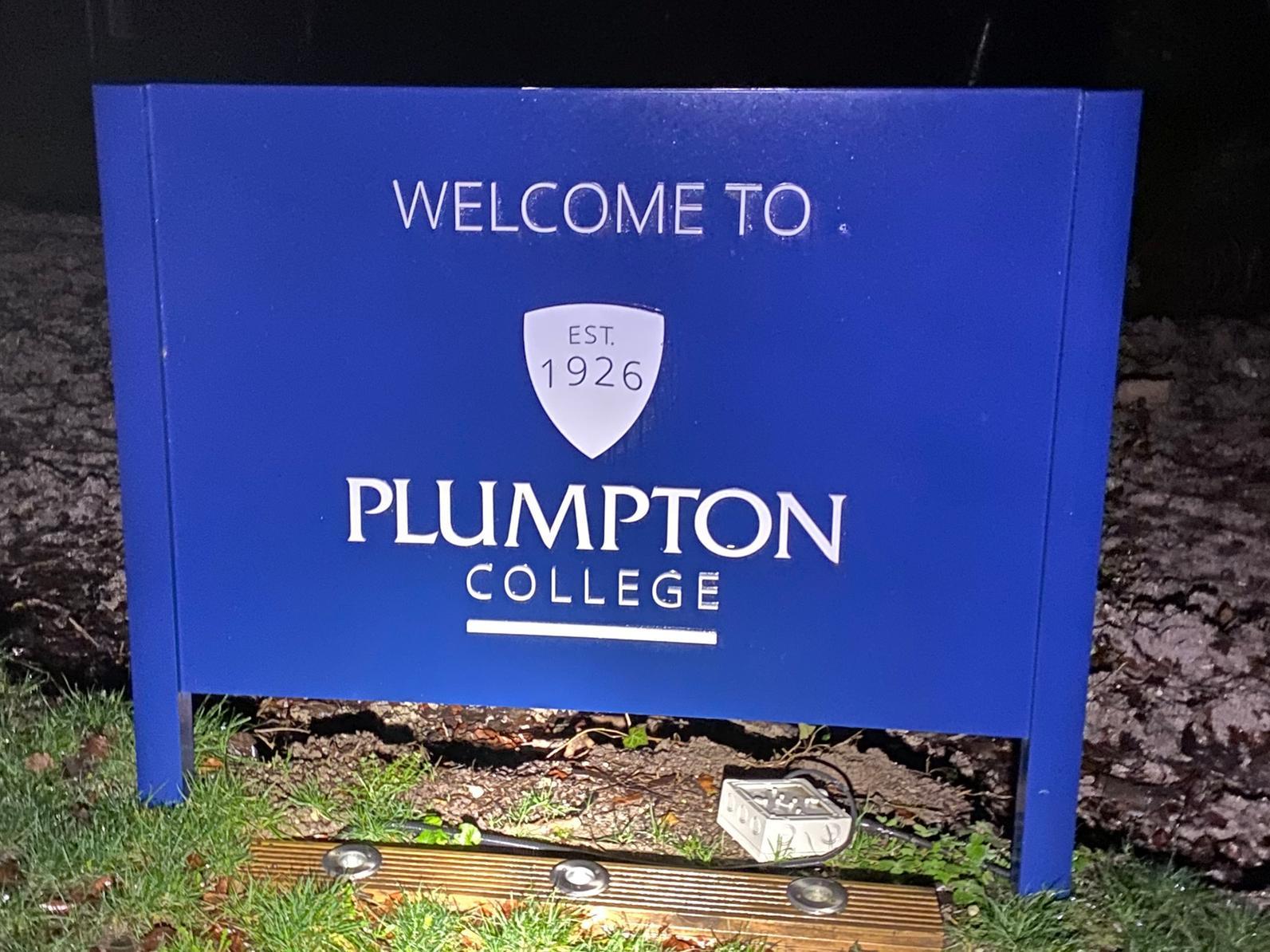 The Plumpton College sign