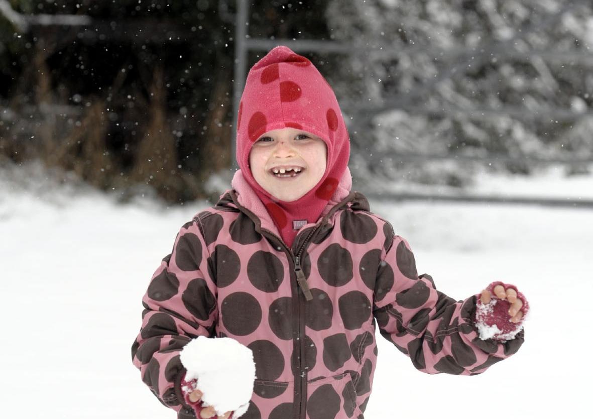 Children enjoyed a snow day after school closures and travel disruption
