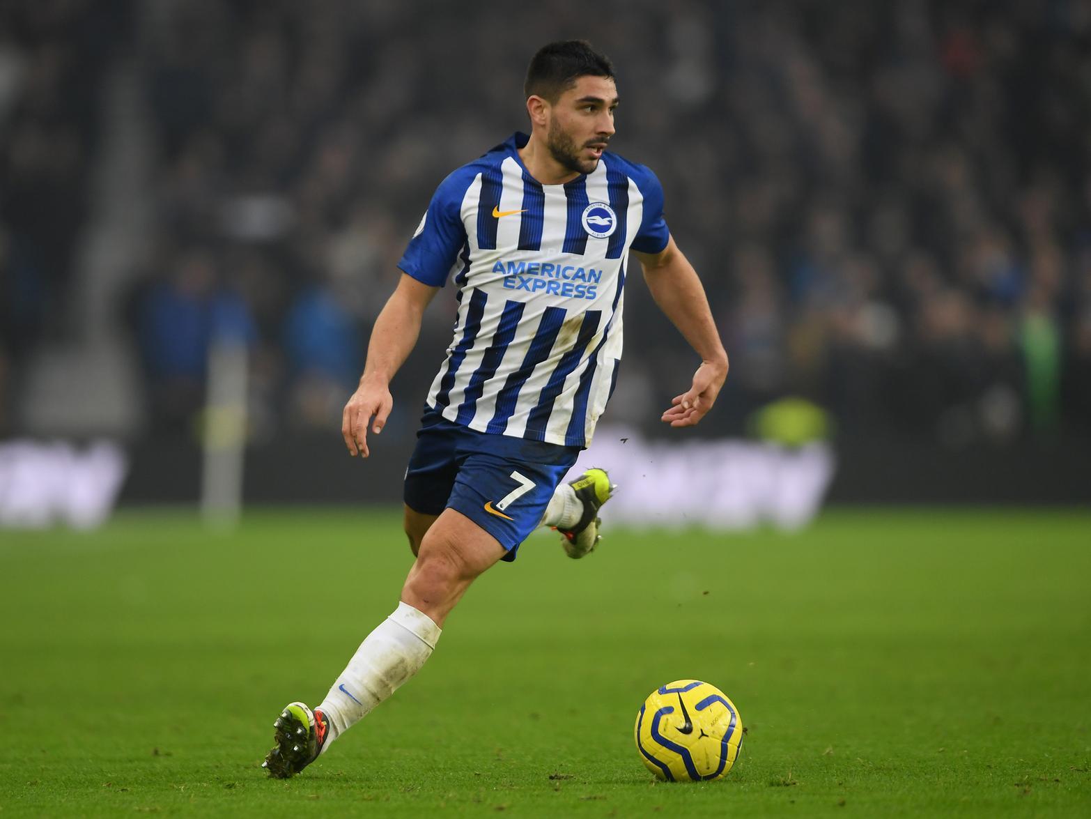 Napoli have been linked with a shock move for Brighton & Hove Albion striker Neal Maupay. (The Telegraph)