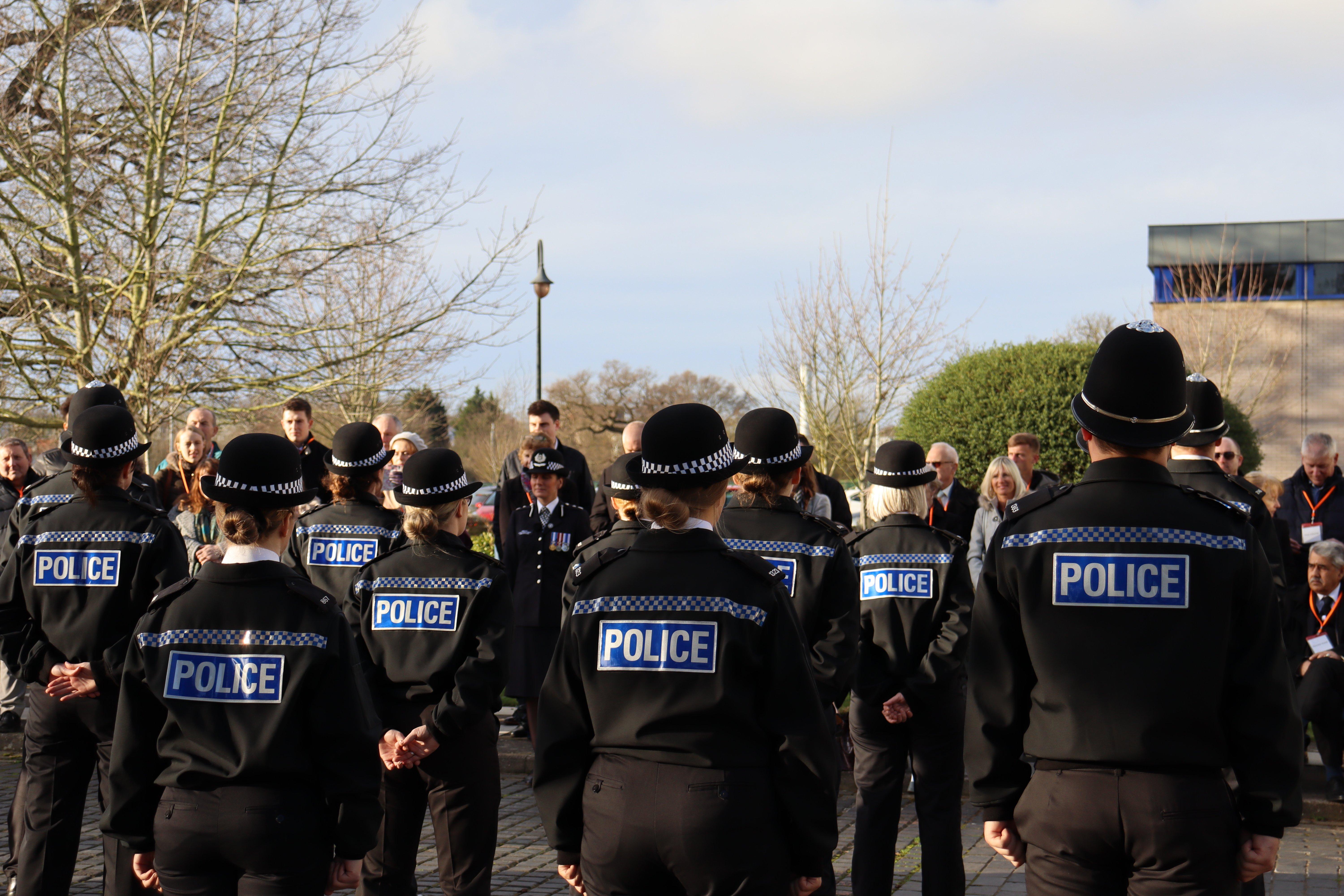 New officers are welcomed to the force