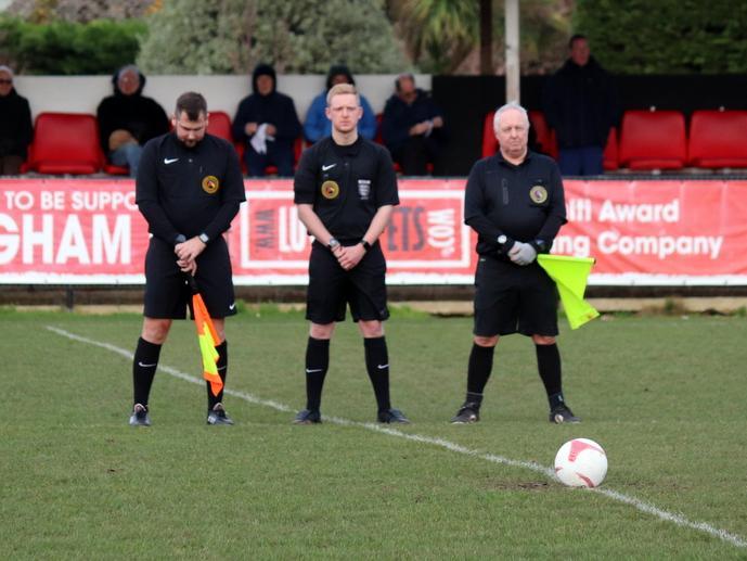 Pagham v Alfold - a pre-match tribute to former Lions manager Dave Kew / Pictures: Roger Smith