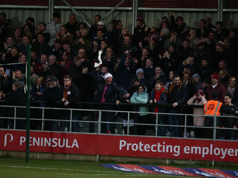 The Cobblers fans enjoyed their day out at Salford City (Pictures: Pete Norton)