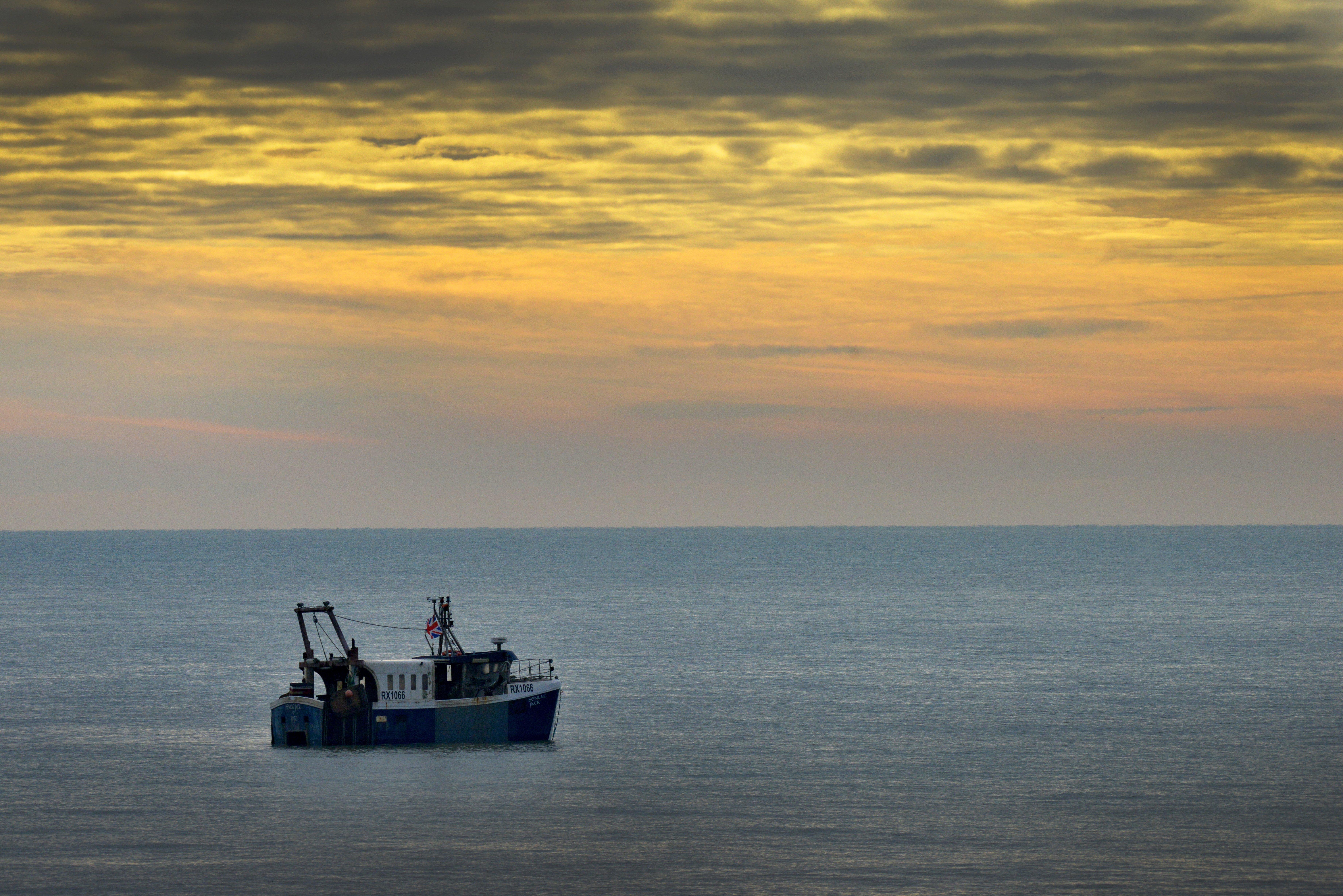 Fishing boat pictured around the Fishermen's Beach area in Hastings. by Justin Lycett. SUS-200113-121140001