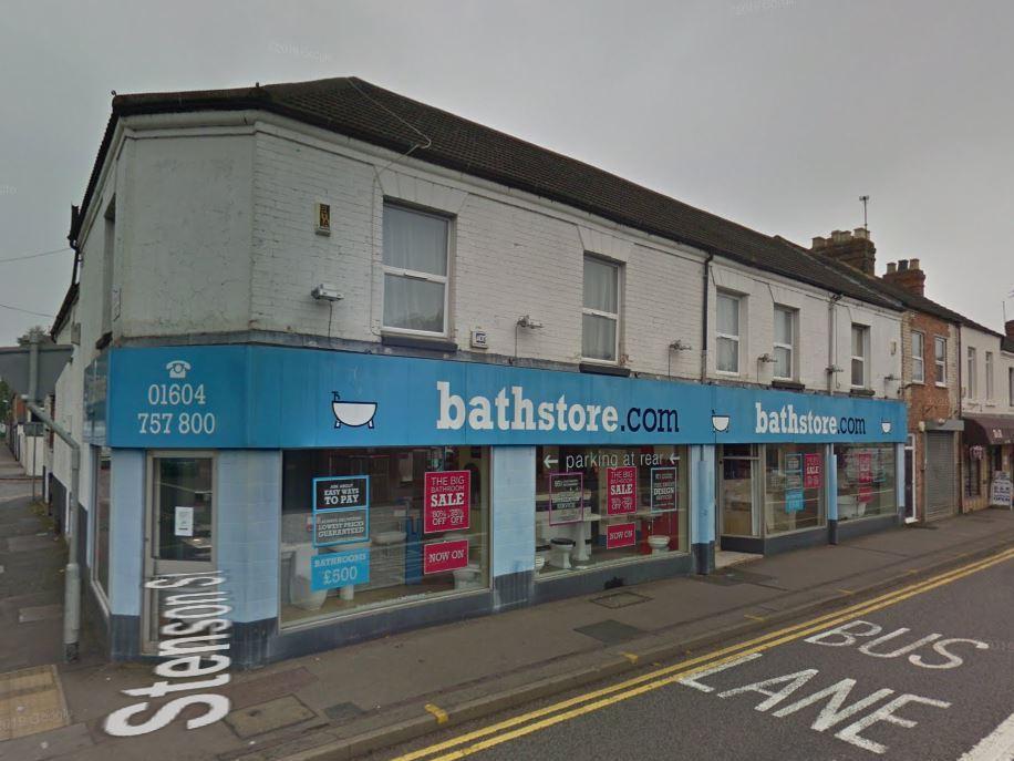 Bathstore on St James Road shut after the company went into administration in July 2019. The firm was bought by Homebase and some branches were saved, but Northampton's was among those to close. Photo: Google