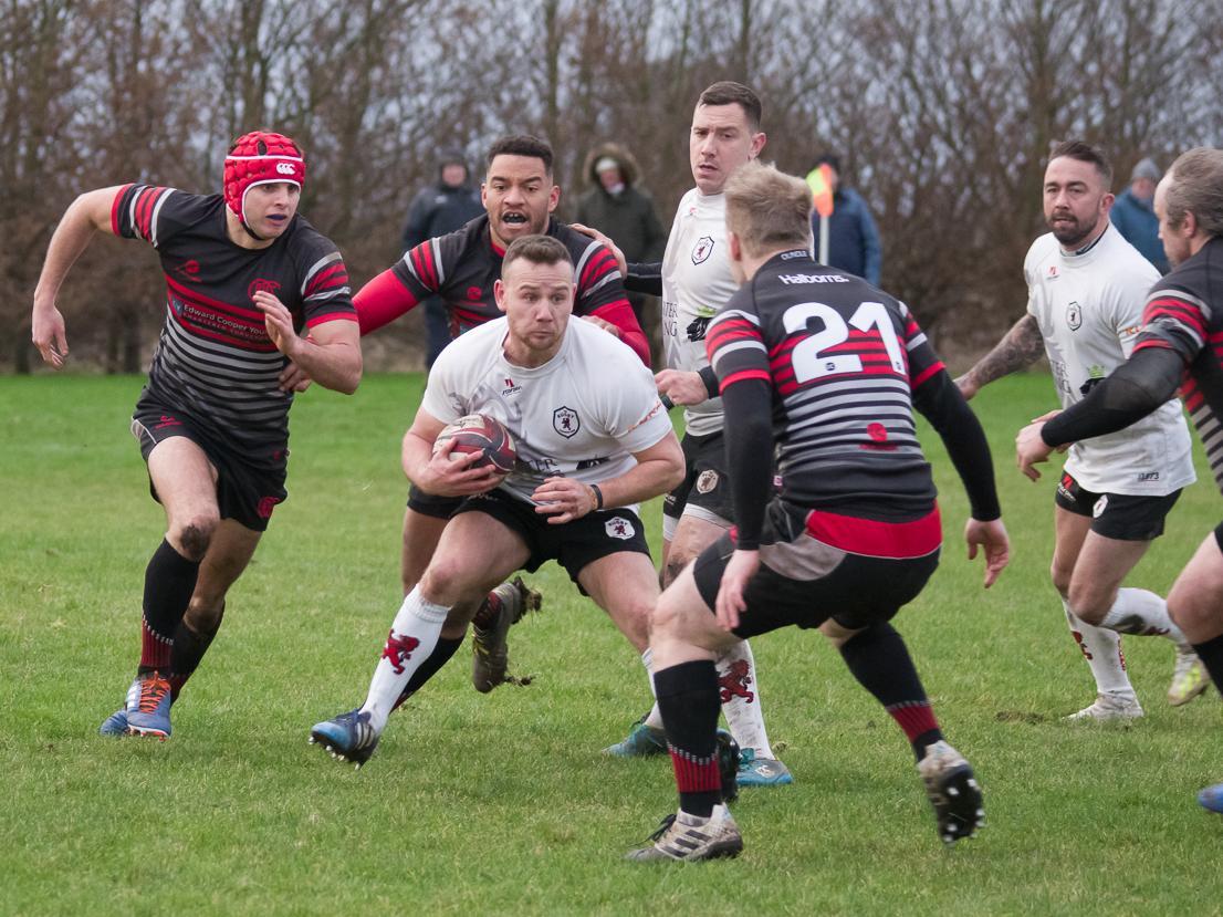 Joe Higgins was back in action for Lions at Oundle