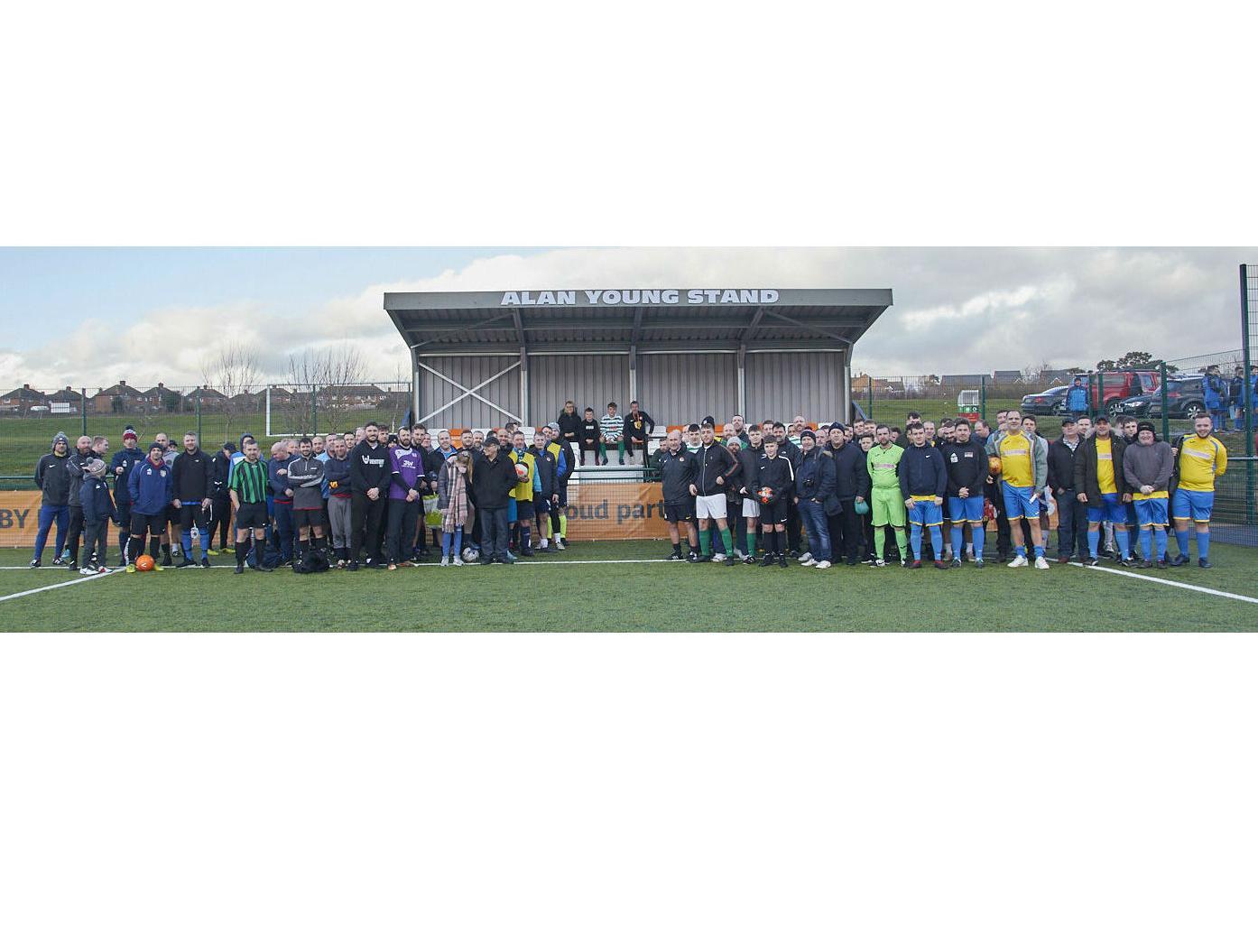 Rugby Borough have named their new stand in memory of Alan Young, a former coach who was involved in many aspects of local football