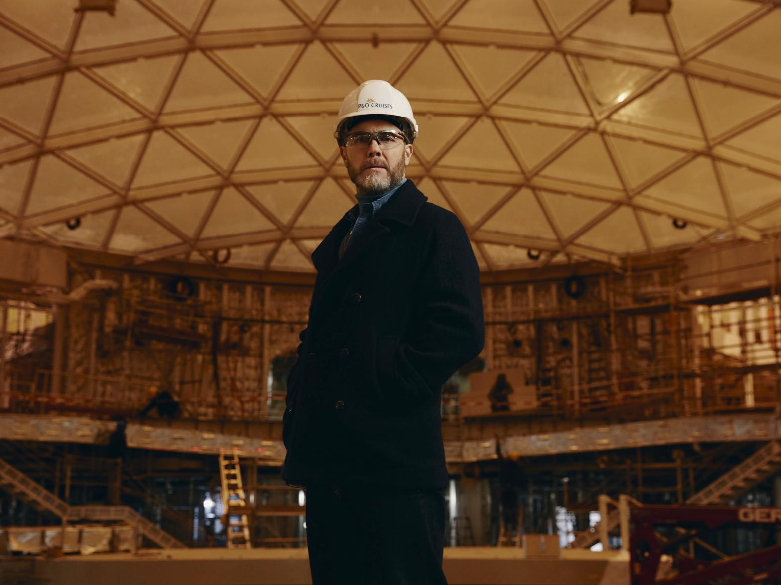 Gary Barlow watches Iona in the making as he joins P&O Cruises as brand ambassador