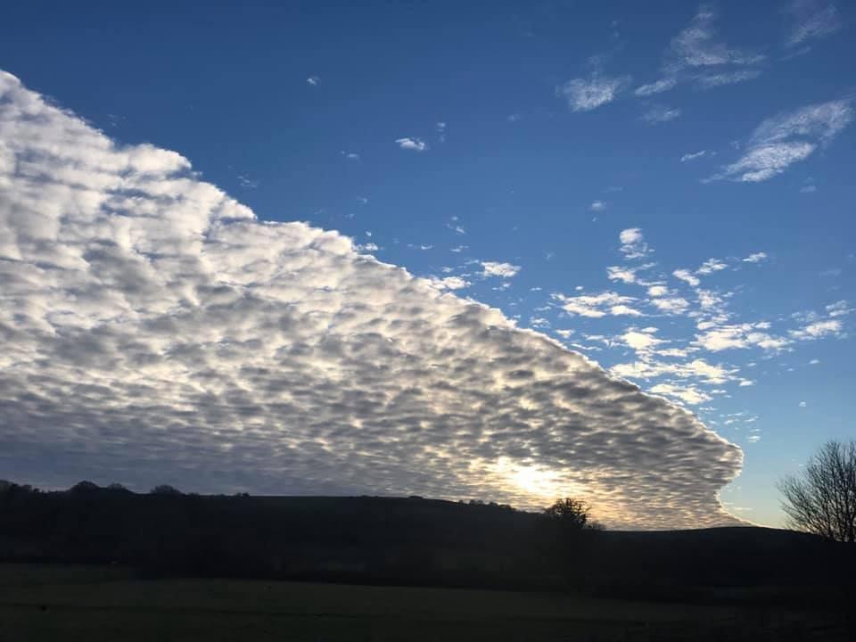 Monday's unusal clouds. Picture: Tina Hills
