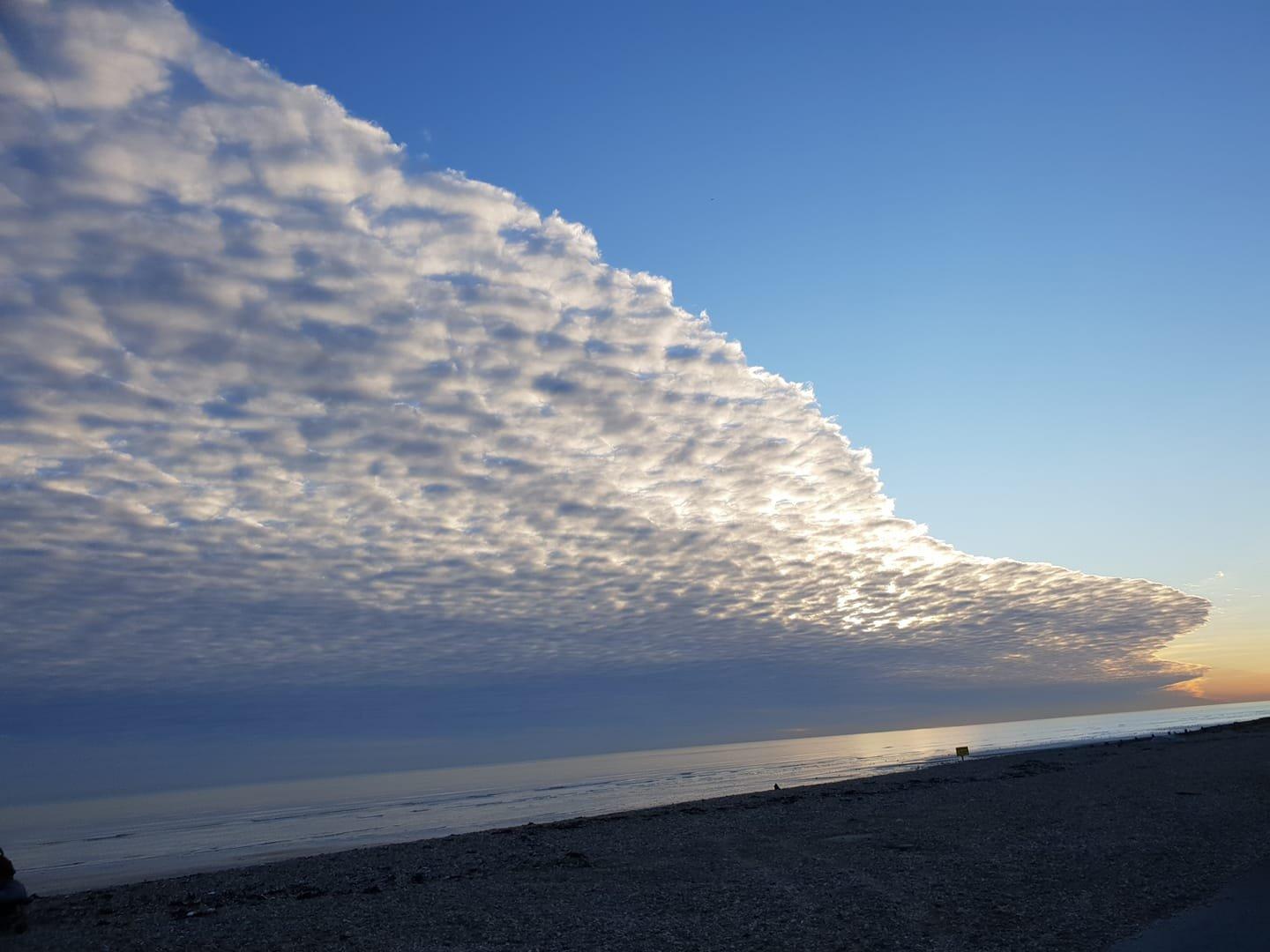 Clouds over the beach. Picture: Lee Wake