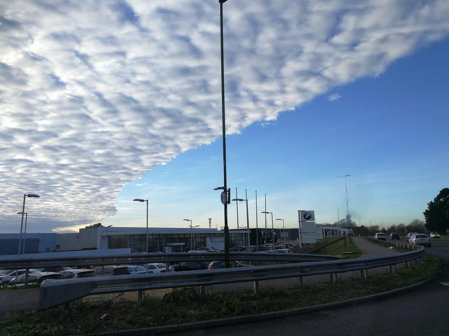 Clouds over Manor Retail Park. Picture: Selena Fletcher