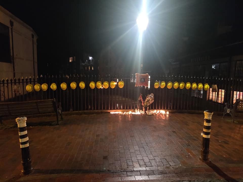 Vigil held in Lewes for firefighter Anthony Knott who was tragically found dead after going missing in the town
