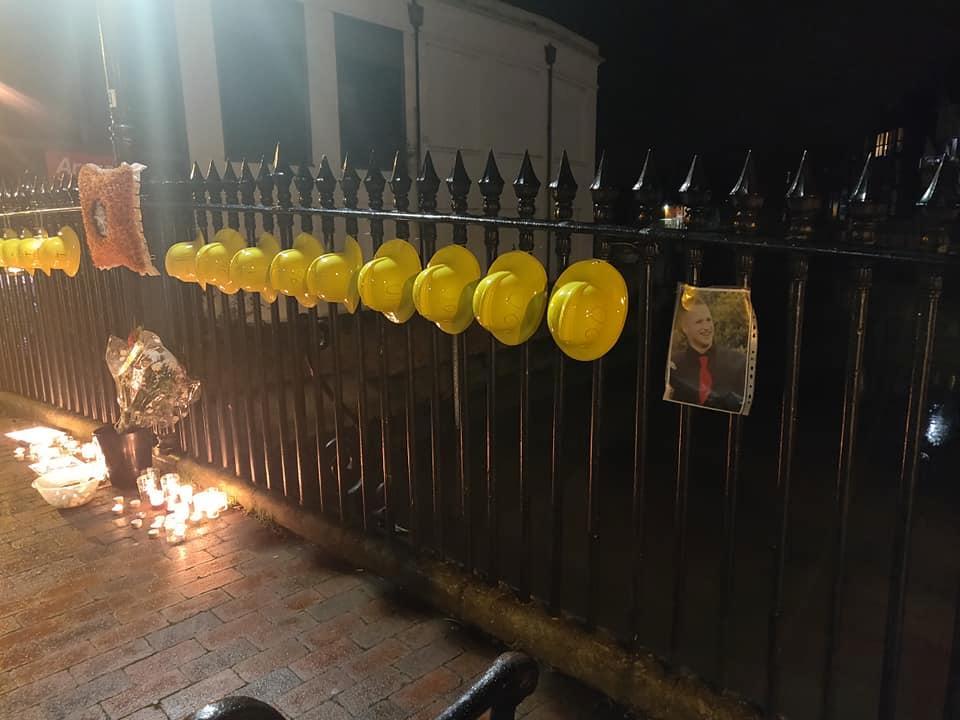 Vigil held for firefighter Anthony Knott who was tragically found dead after going missing in Sussex